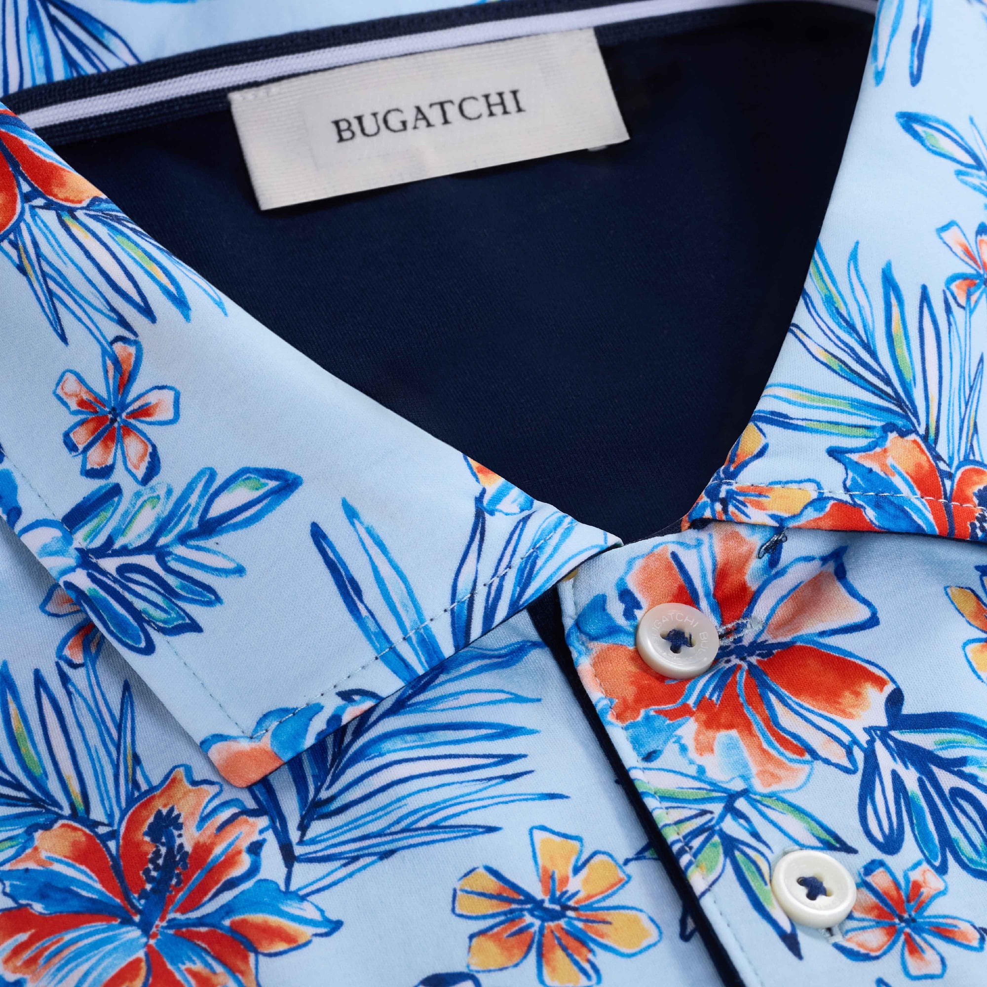 Hendrix Tropical Floral Polo Shirt