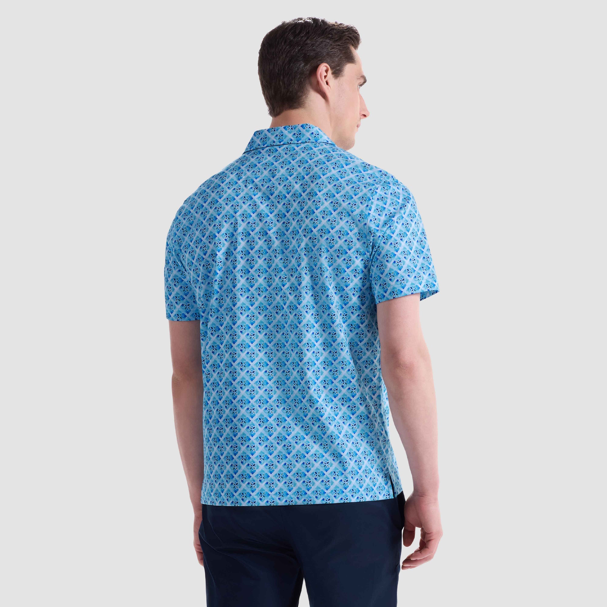 Hendrix Floral Tile Polo Shirt