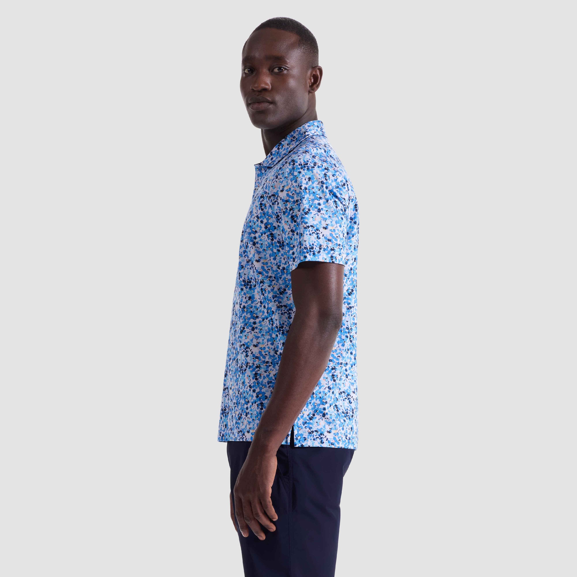 Hendrix Painted Floral Polo Shirt