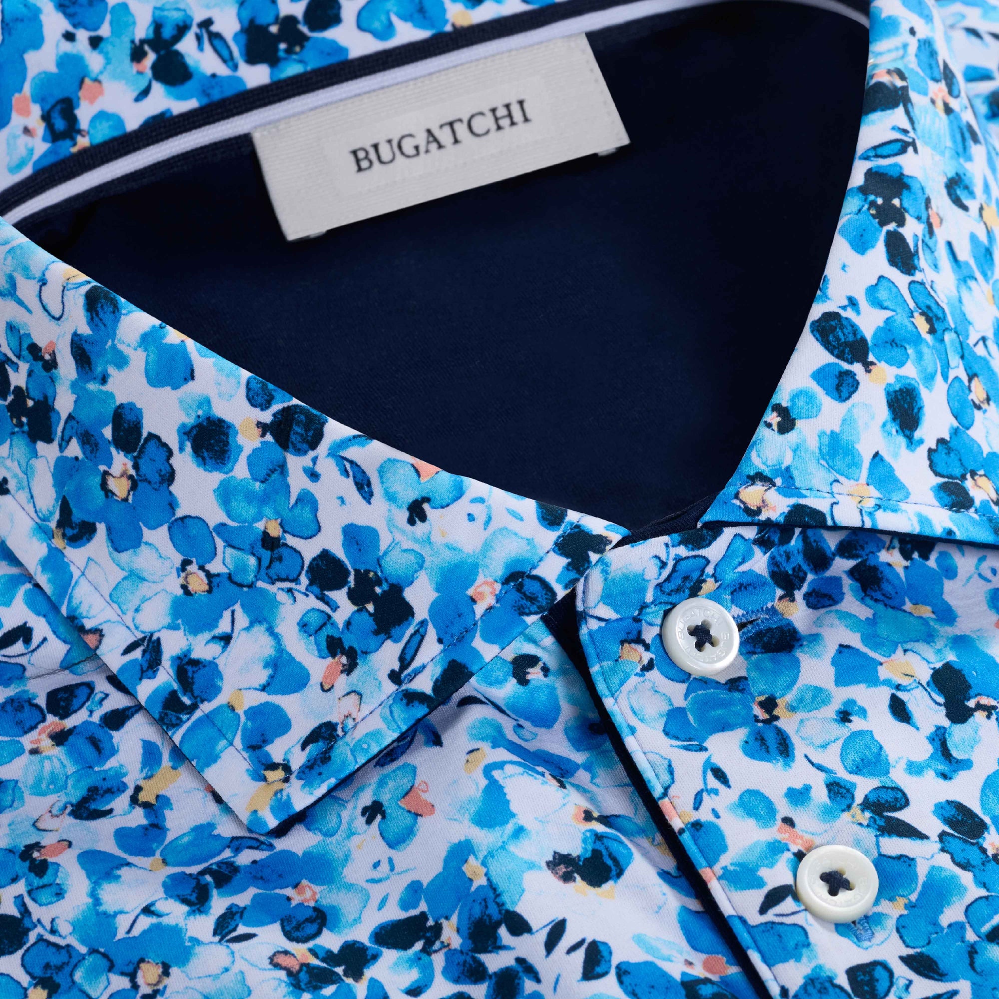 Hendrix Painted Floral Polo Shirt