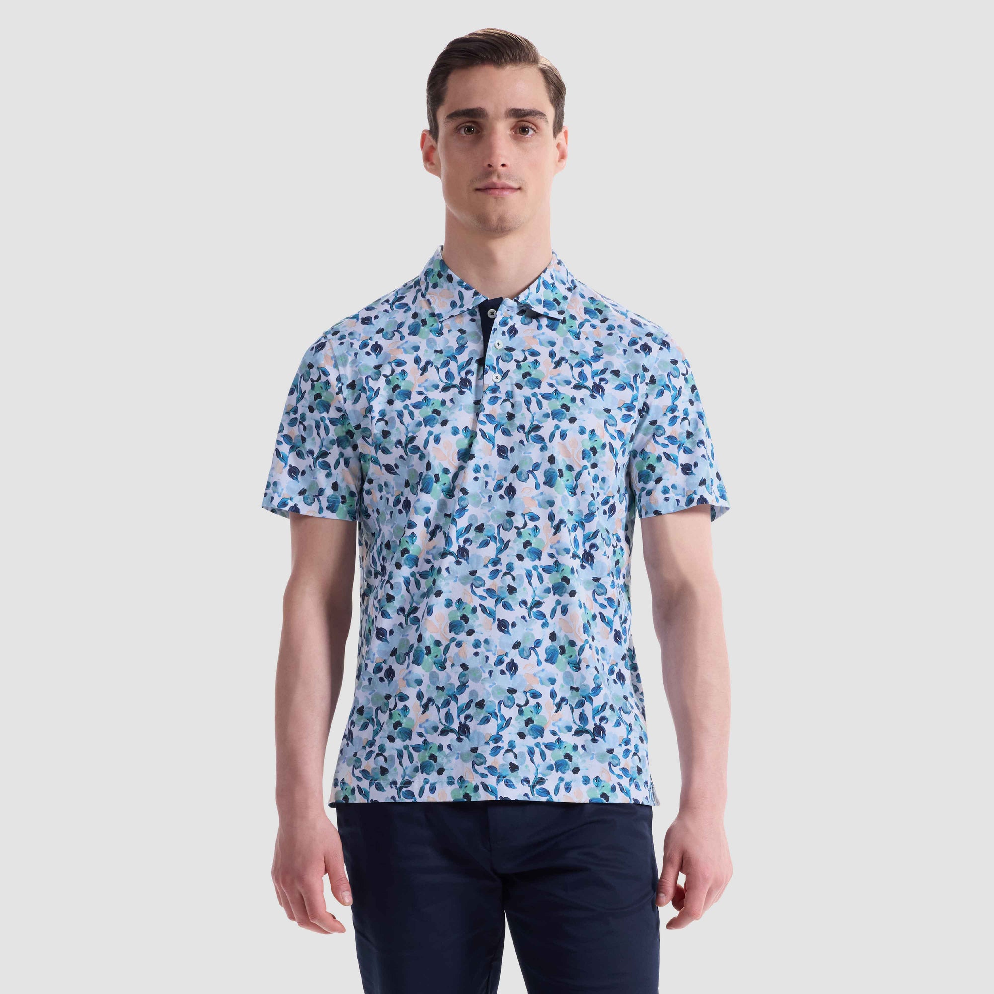 Hendrix Floral Abstract Polo Shirt