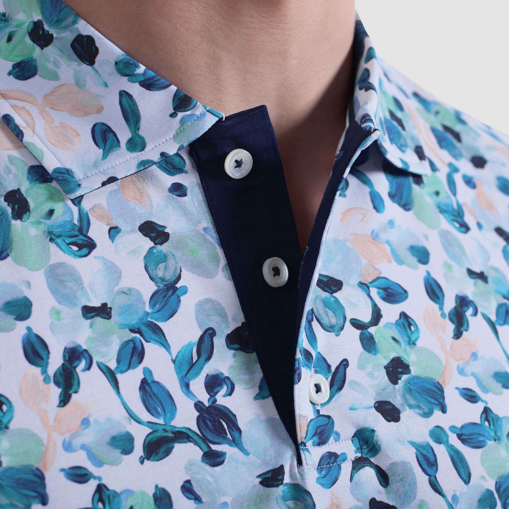 Hendrix Floral Abstract Polo Shirt