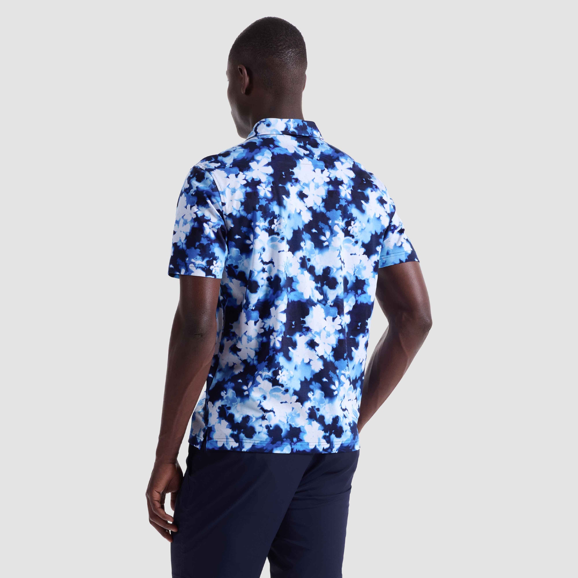 Hendrix Blurred Floral Polo Shirt