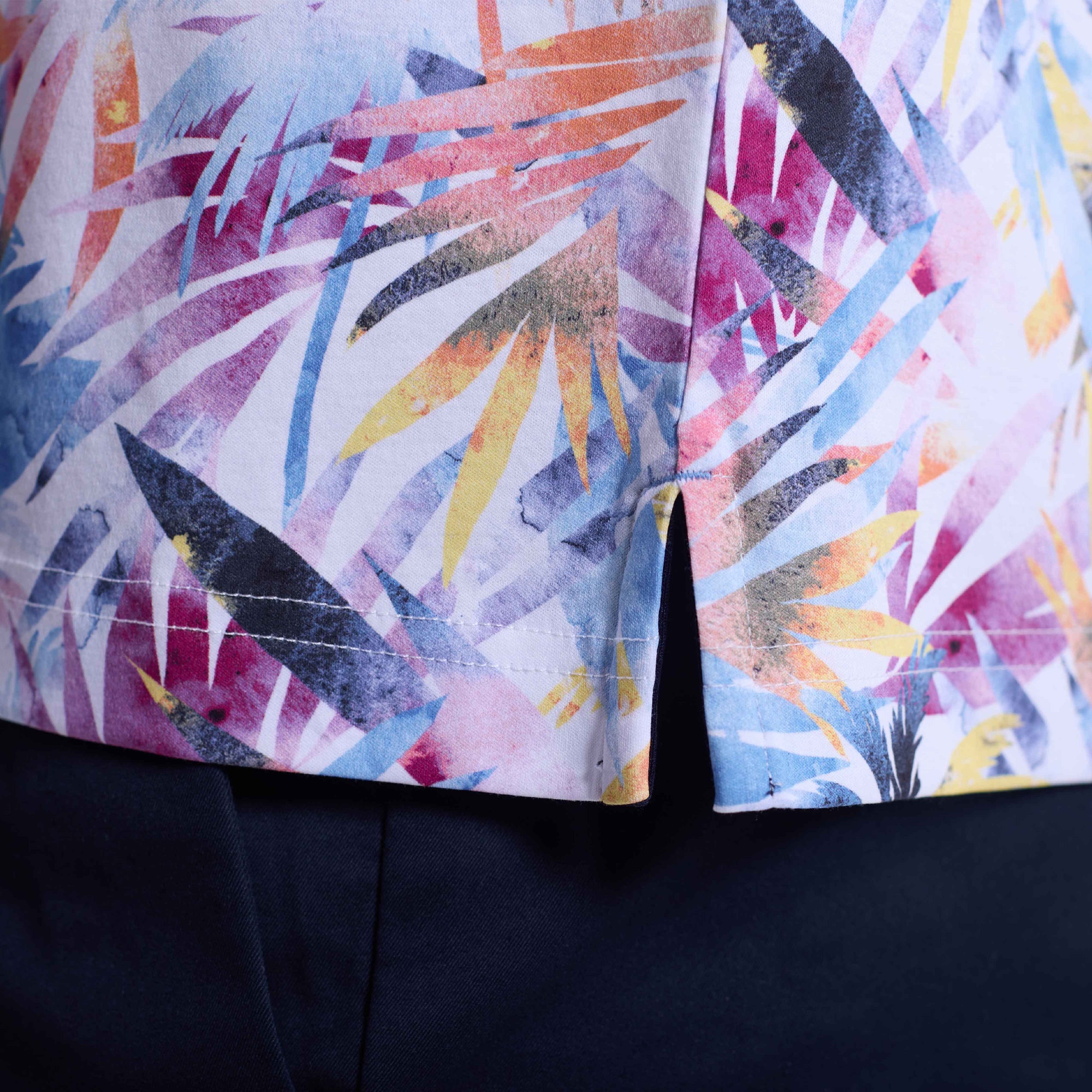 Hendrix Abstract Palm Polo Shirt