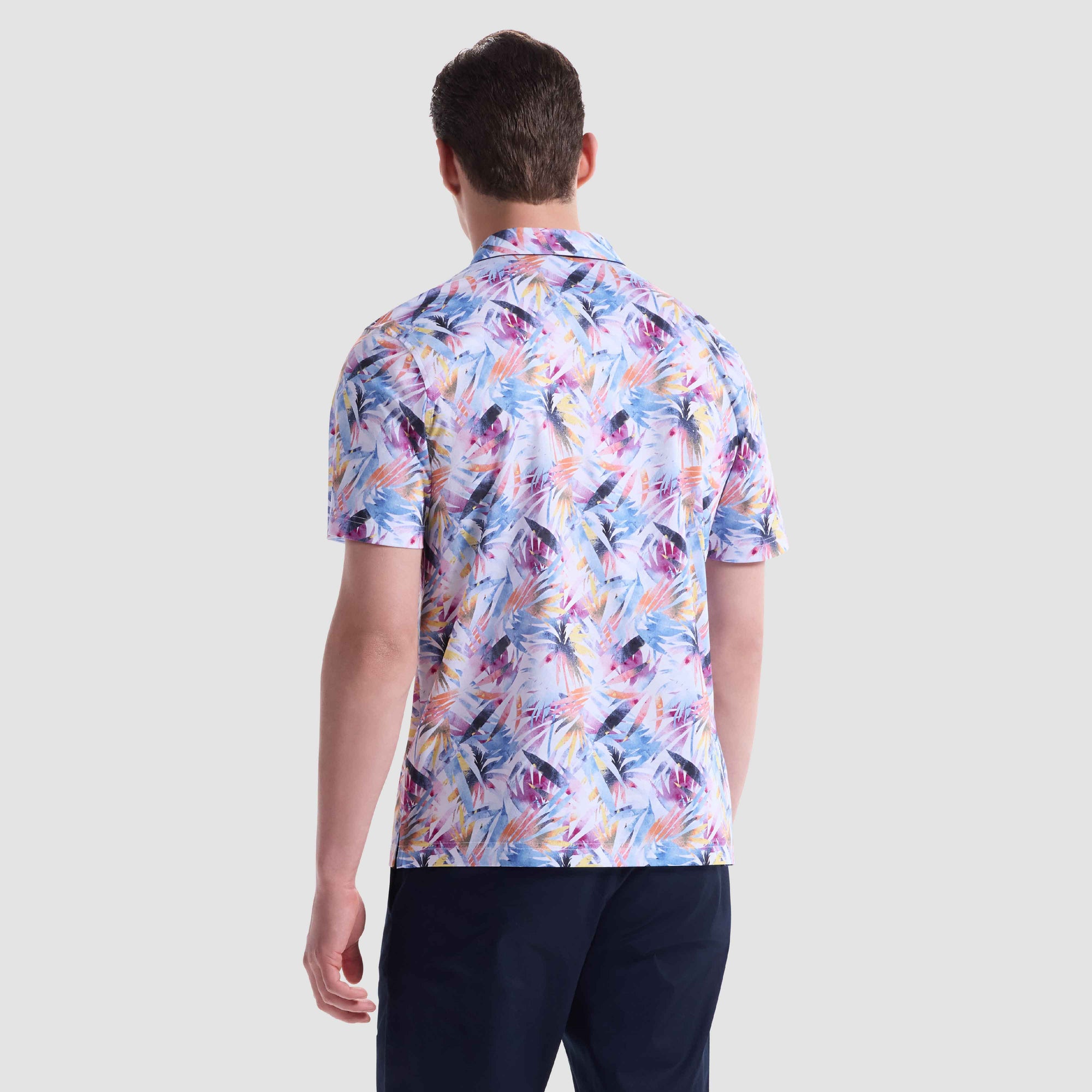Hendrix Abstract Palm Polo Shirt