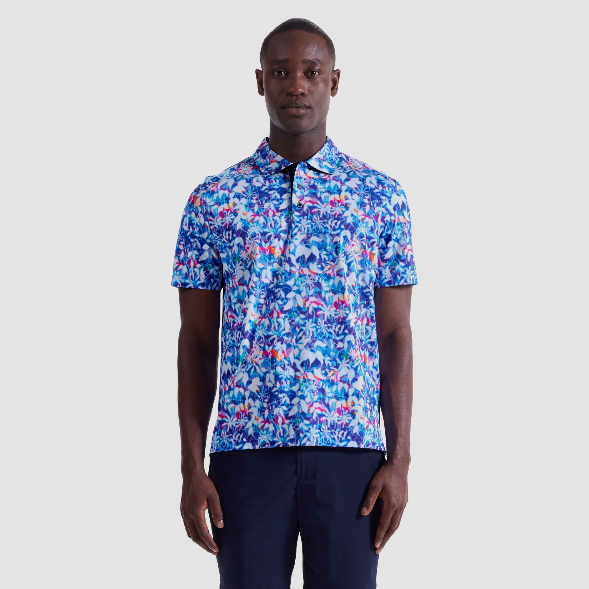 Hendrix Floral Abstract Polo Shirt