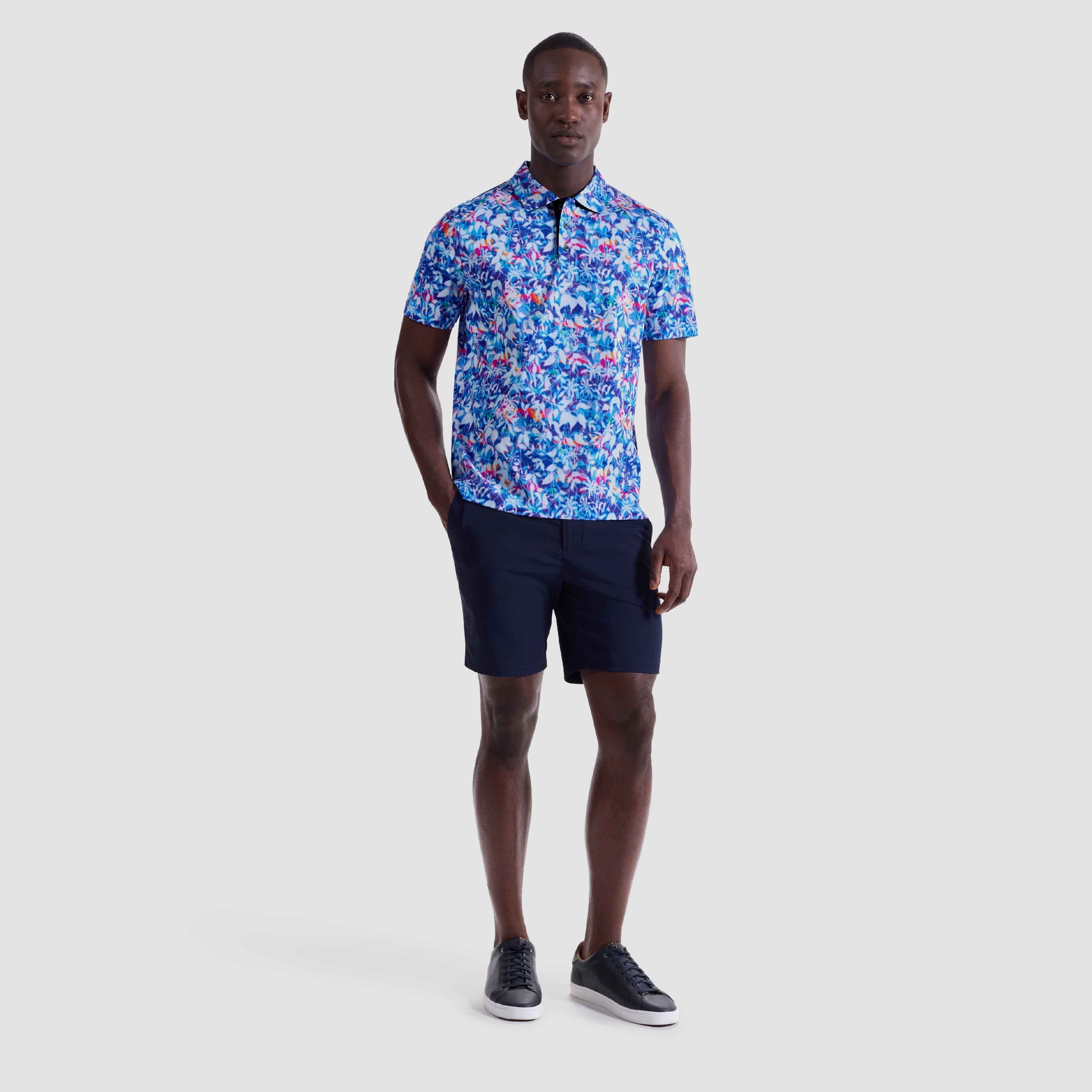 Hendrix Floral Abstract Polo Shirt
