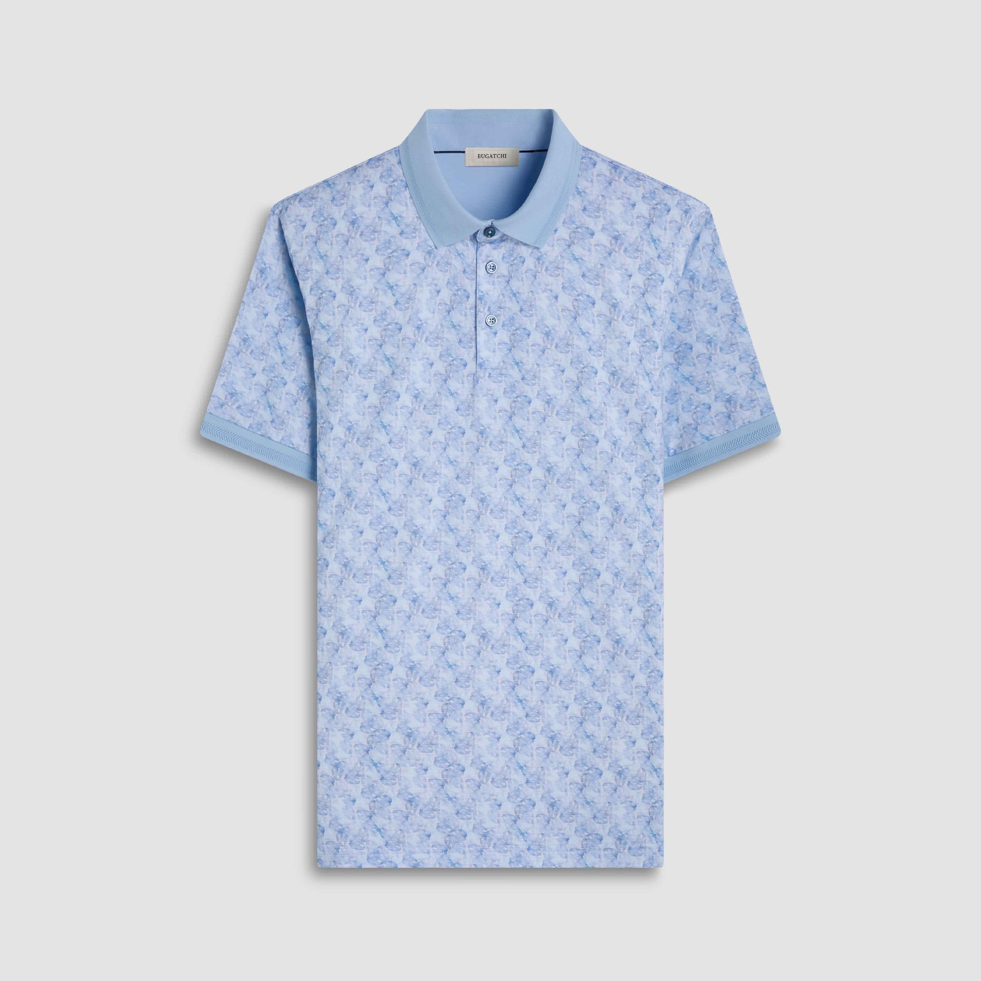 Vasco Leaf Print OoohCotton Polo Shirt