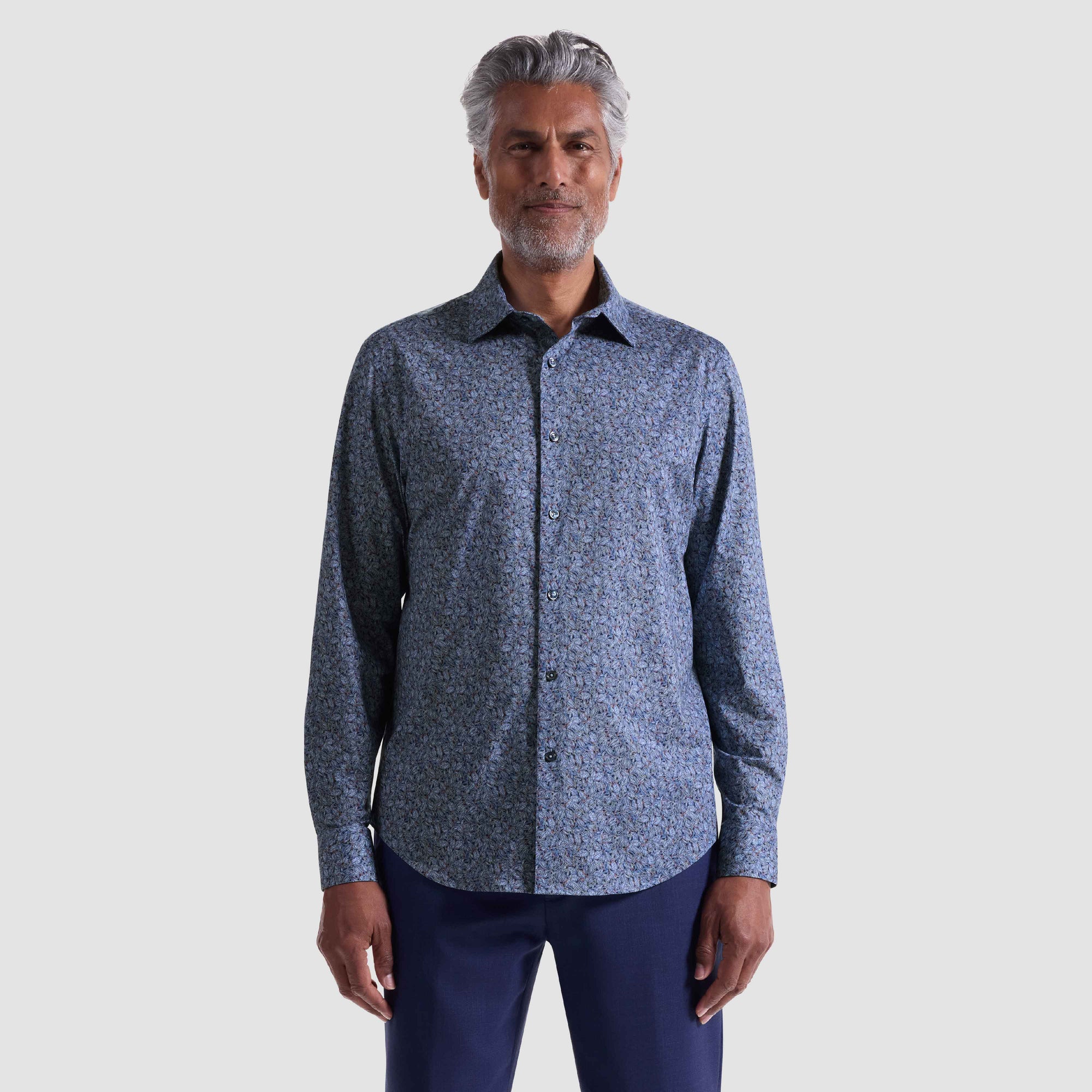 James Leaf Print OoohCotton Shirt