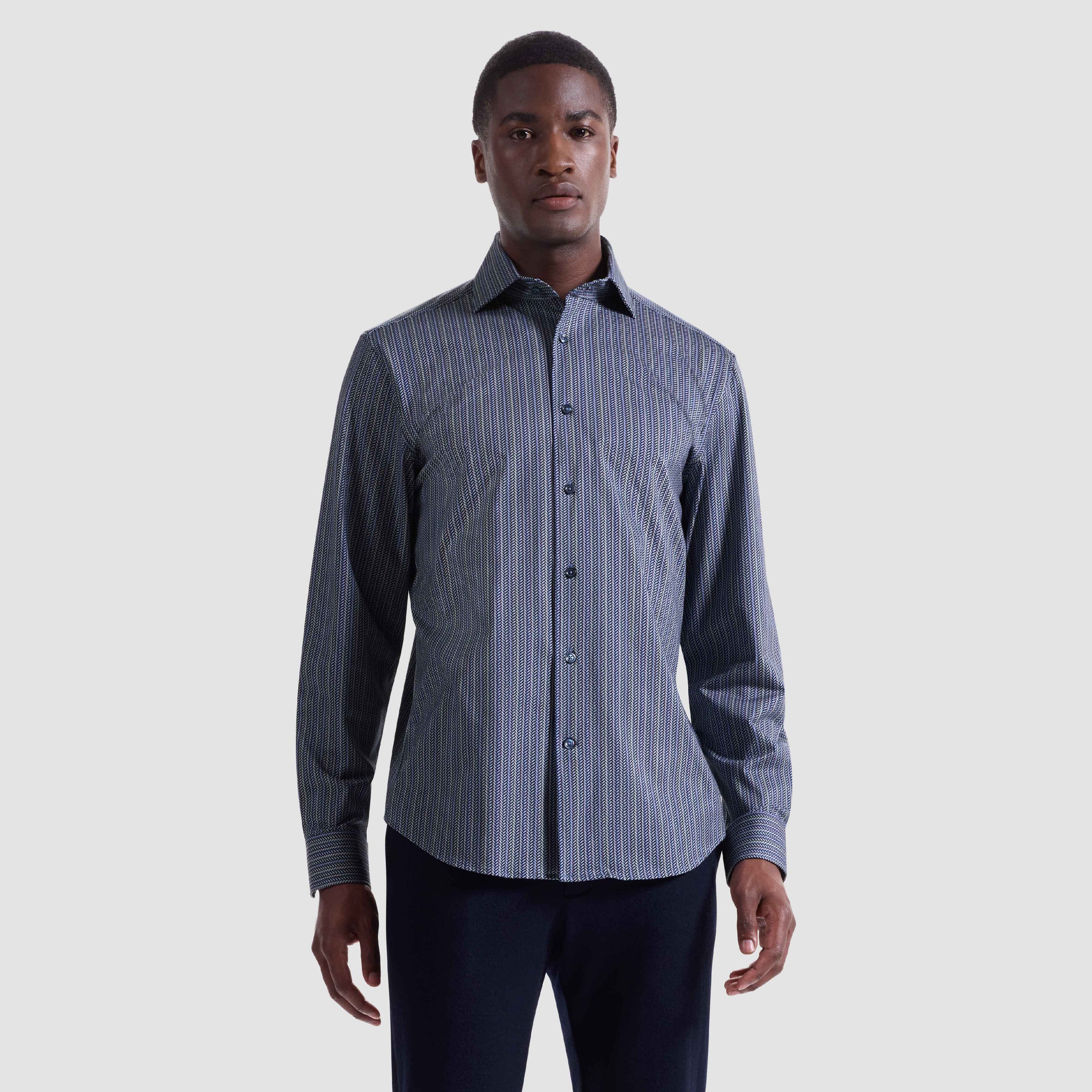 Devon Chevron Illusion OoohCotton Shirt