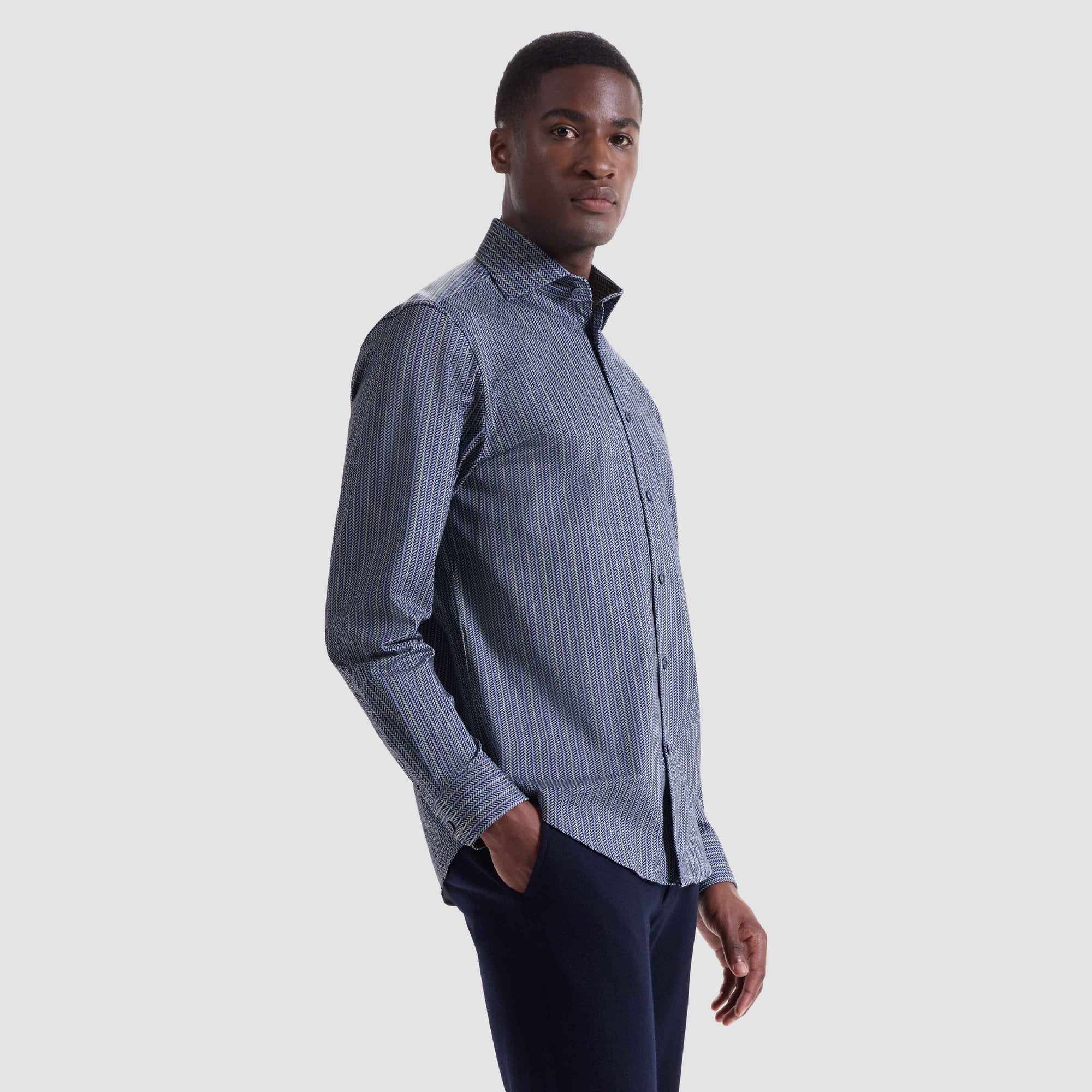 Devon Chevron Illusion OoohCotton Shirt