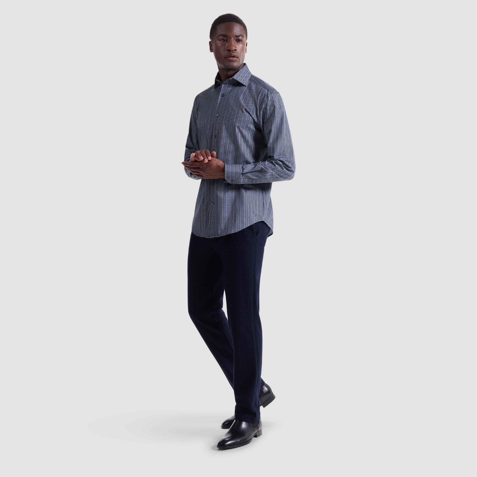 Devon Chevron Illusion OoohCotton Shirt