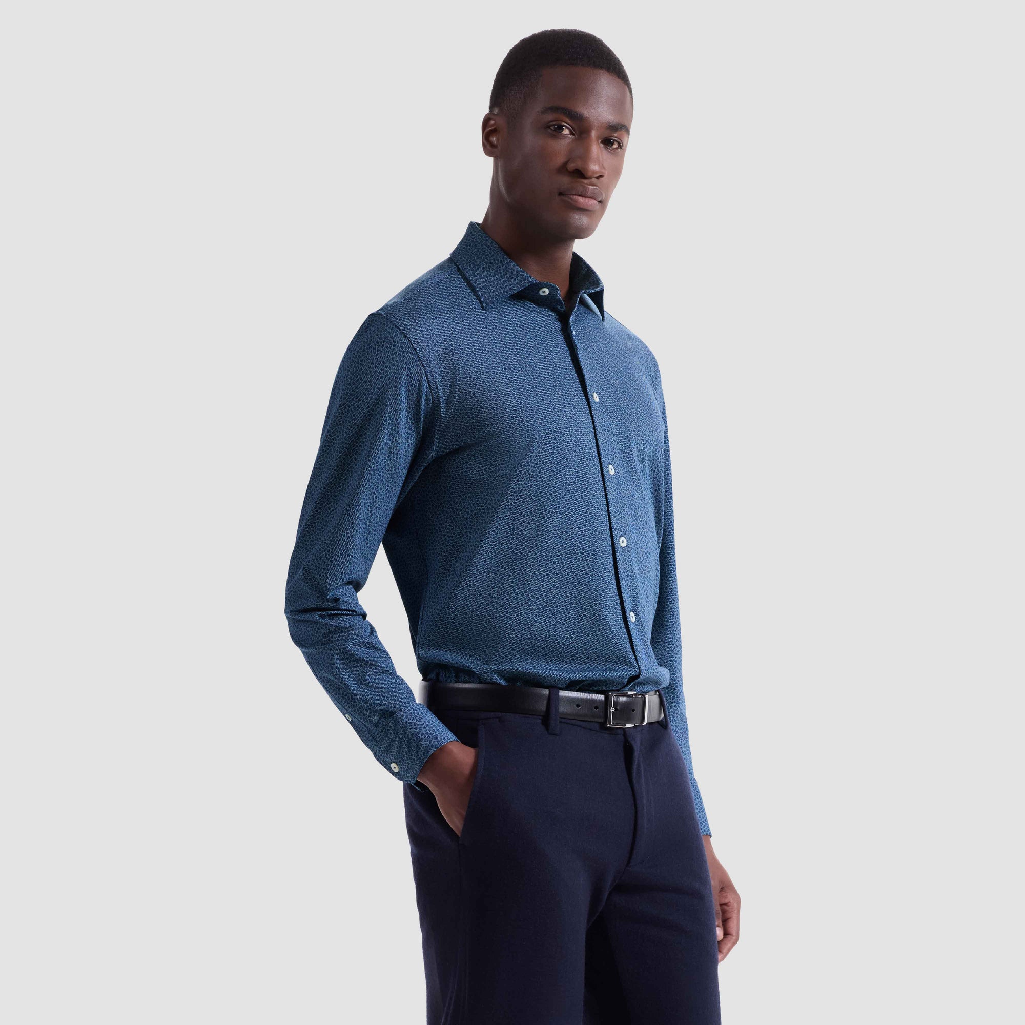 James Leaf Print OoohCotton Shirt