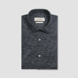 Miles Heathered OoohCotton Short-Sleeve Shirt