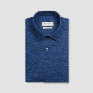 Miles Heathered OoohCotton Short-Sleeve Shirt