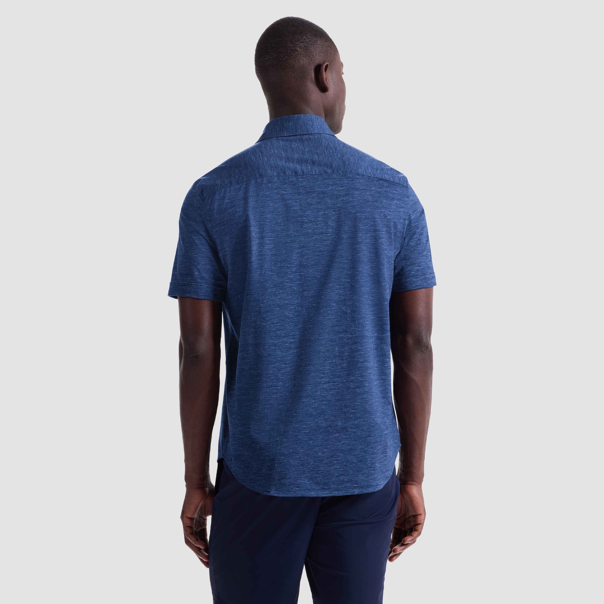 Miles Heathered OoohCotton Short-Sleeve Shirt
