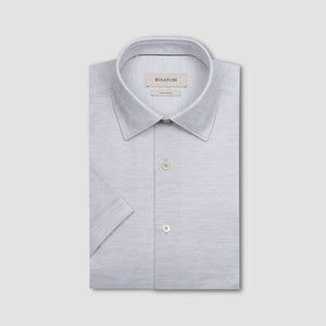 Miles Heathered OoohCotton Short-Sleeve Shirt