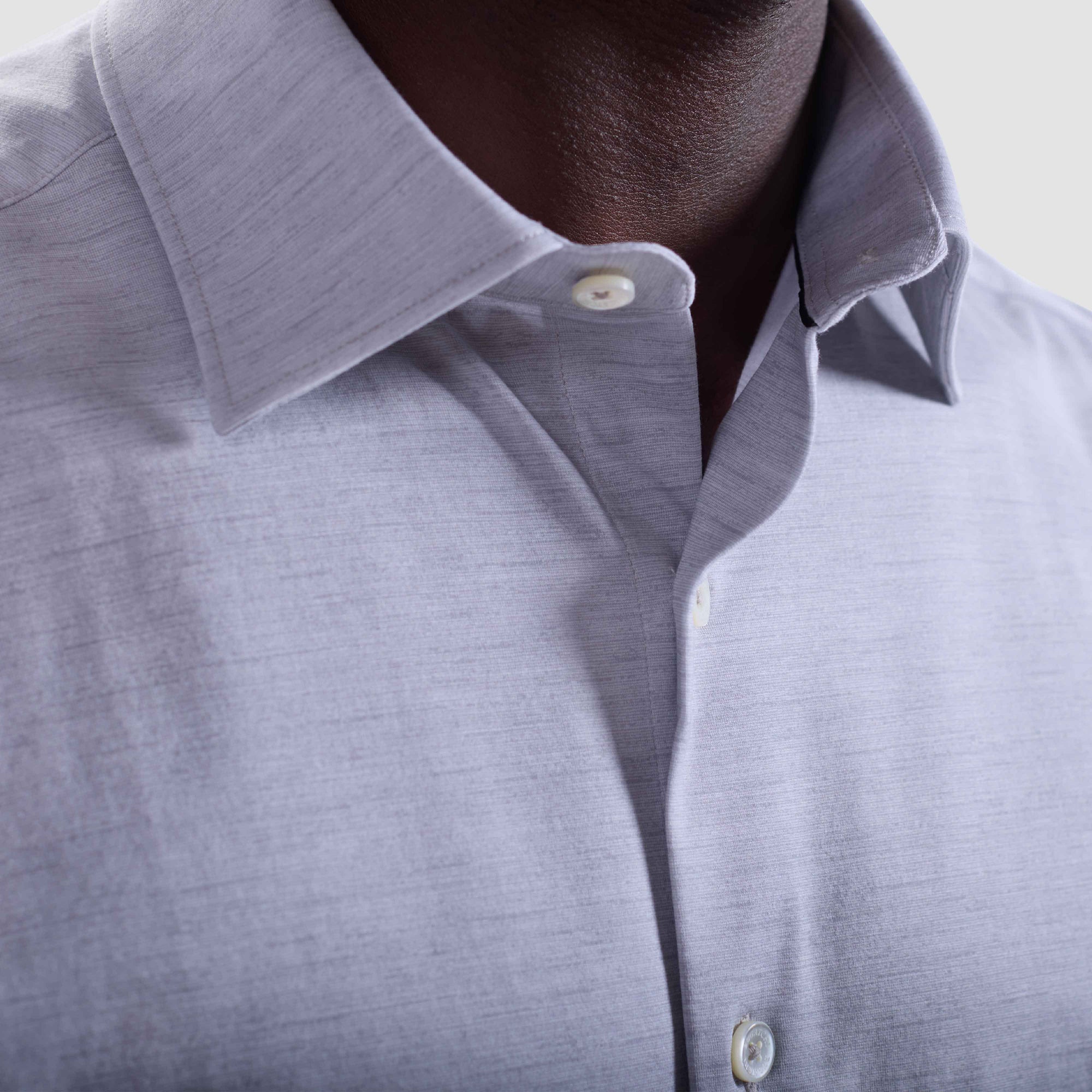 Miles Heathered OoohCotton Short-Sleeve Shirt
