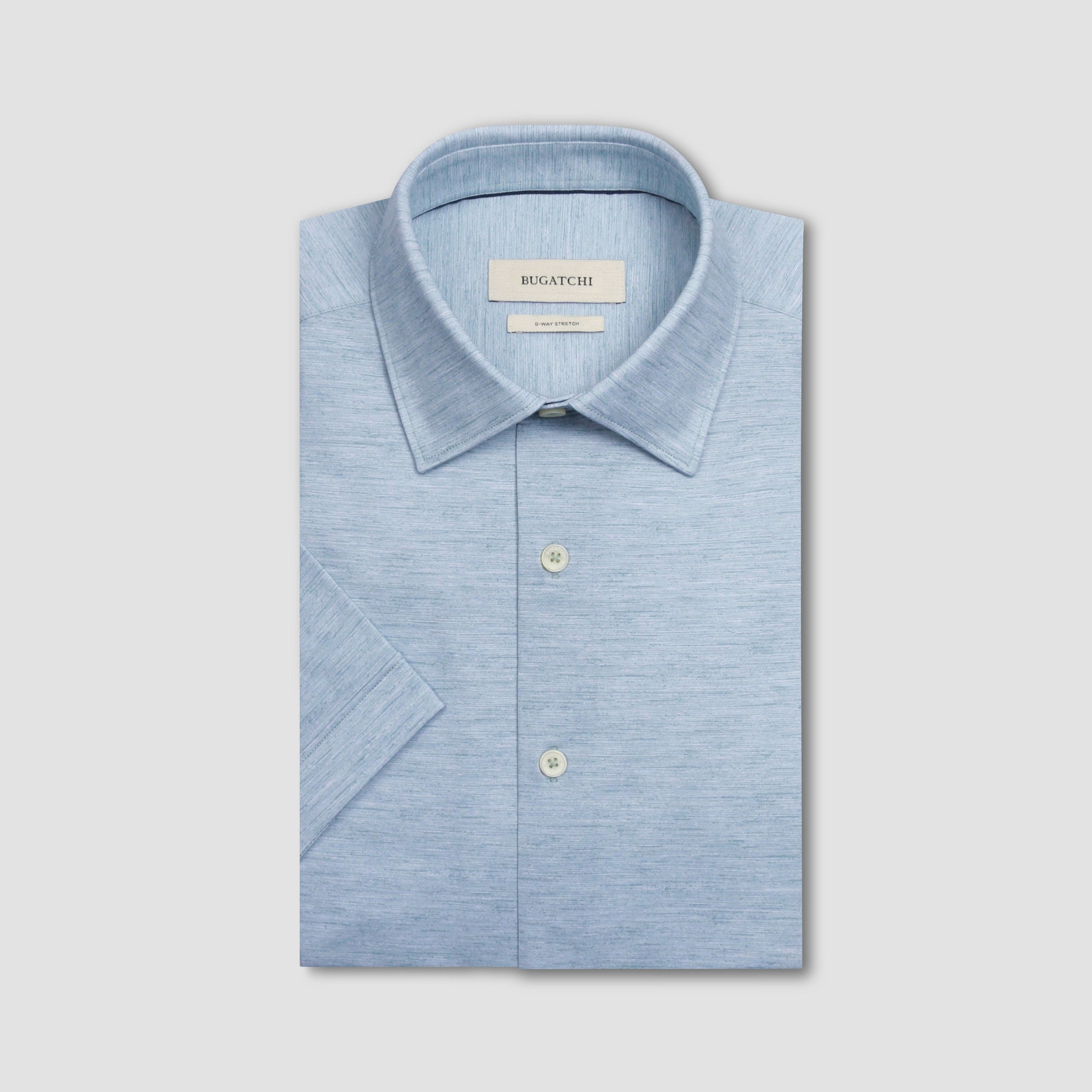 Miles Heathered OoohCotton Short-Sleeve Shirt