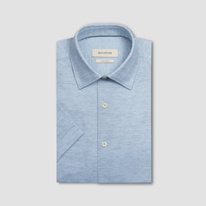 Miles Heathered OoohCotton Short-Sleeve Shirt