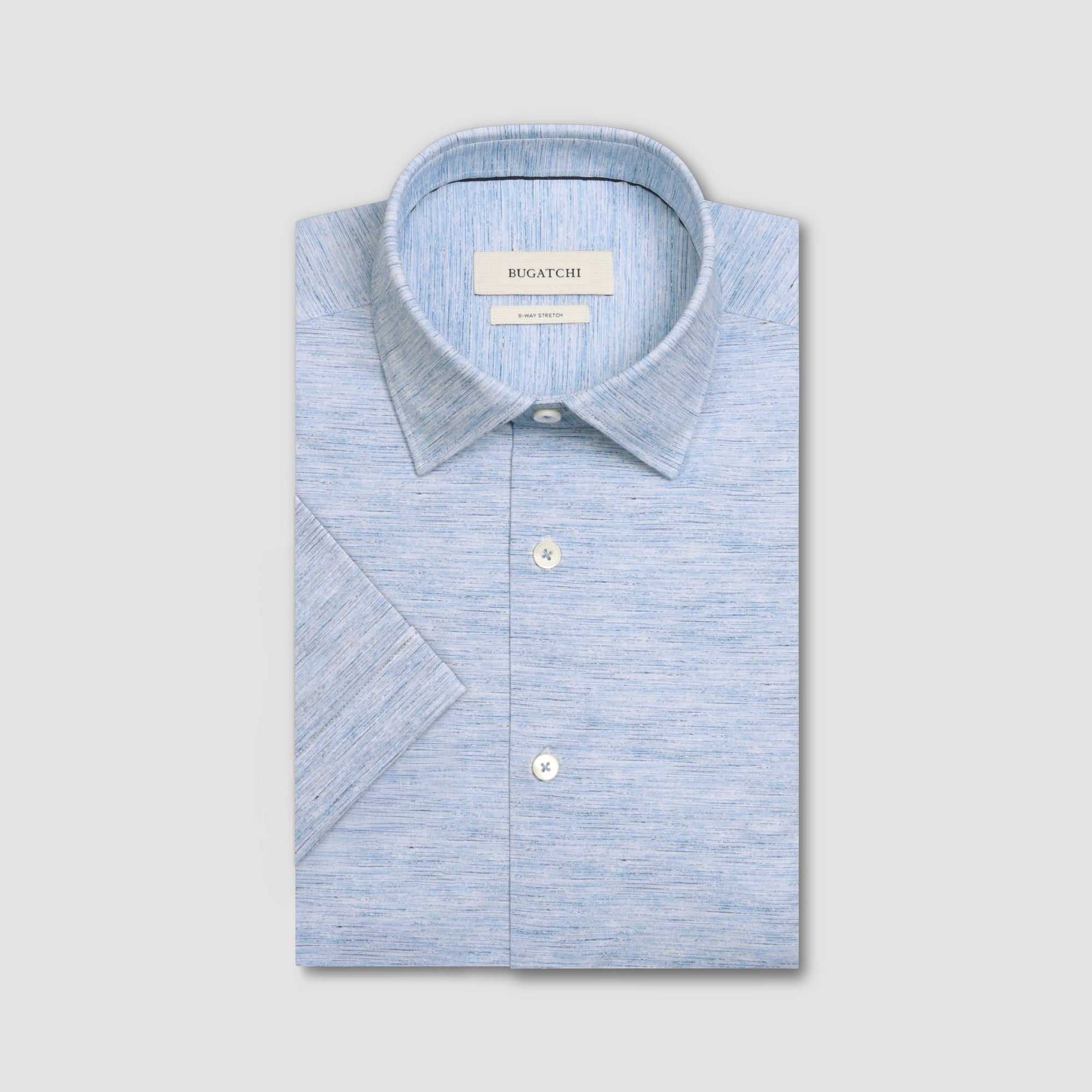 Miles Heathered OoohCotton Short-Sleeve Shirt