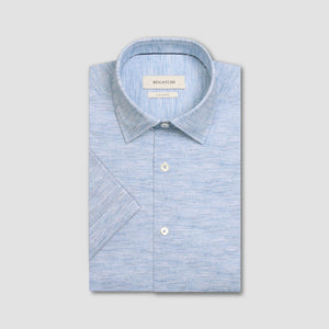 Miles Heathered OoohCotton Short-Sleeve Shirt