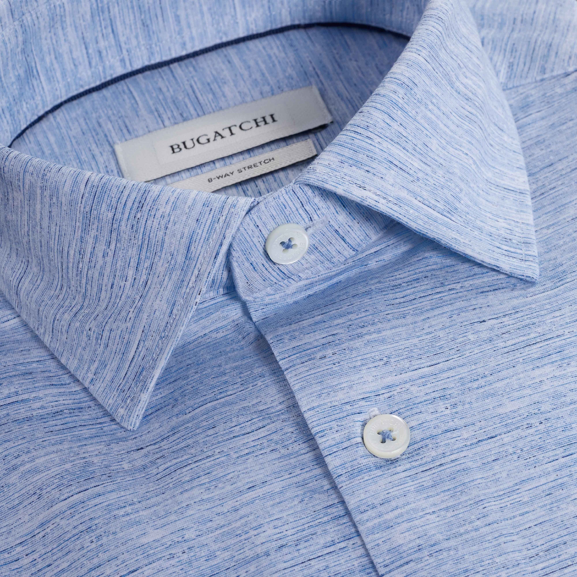 Miles Heathered OoohCotton Short-Sleeve Shirt