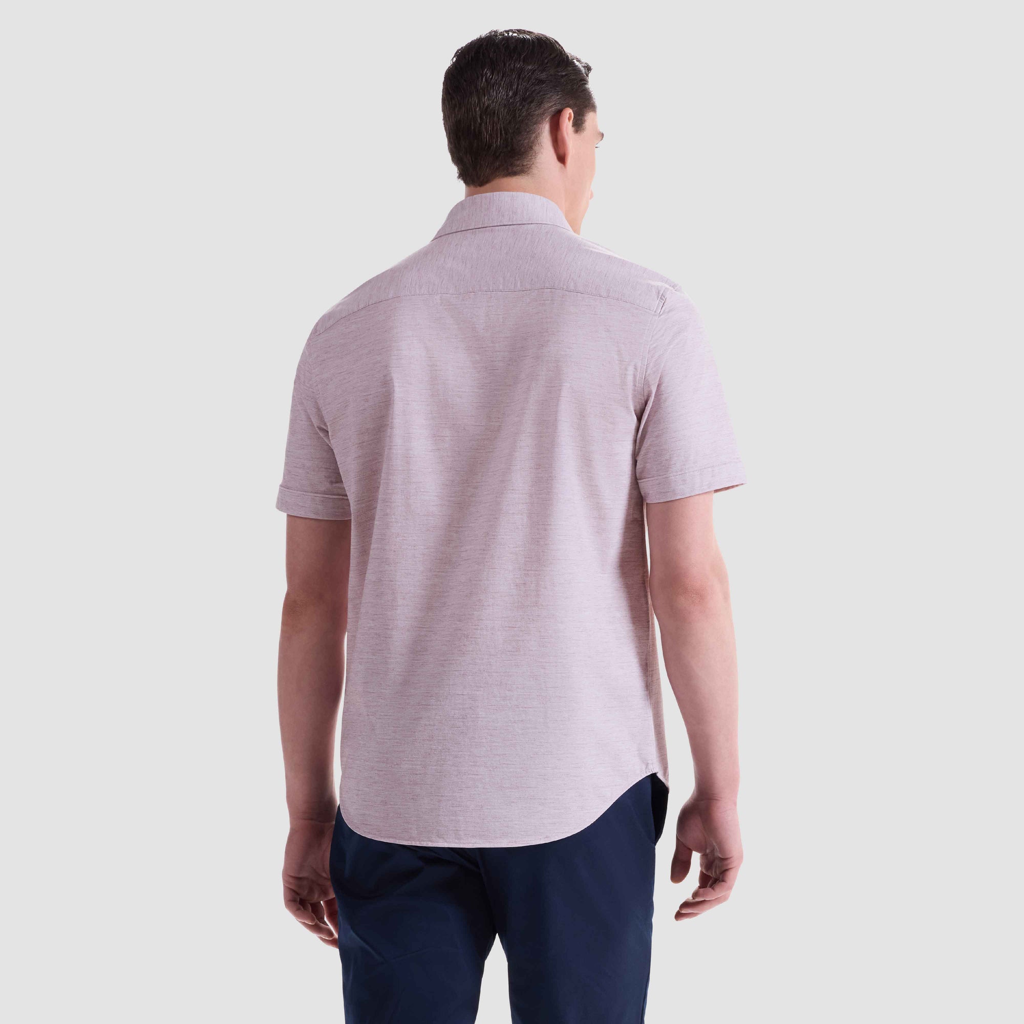 Miles Heathered OoohCotton Short-Sleeve Shirt