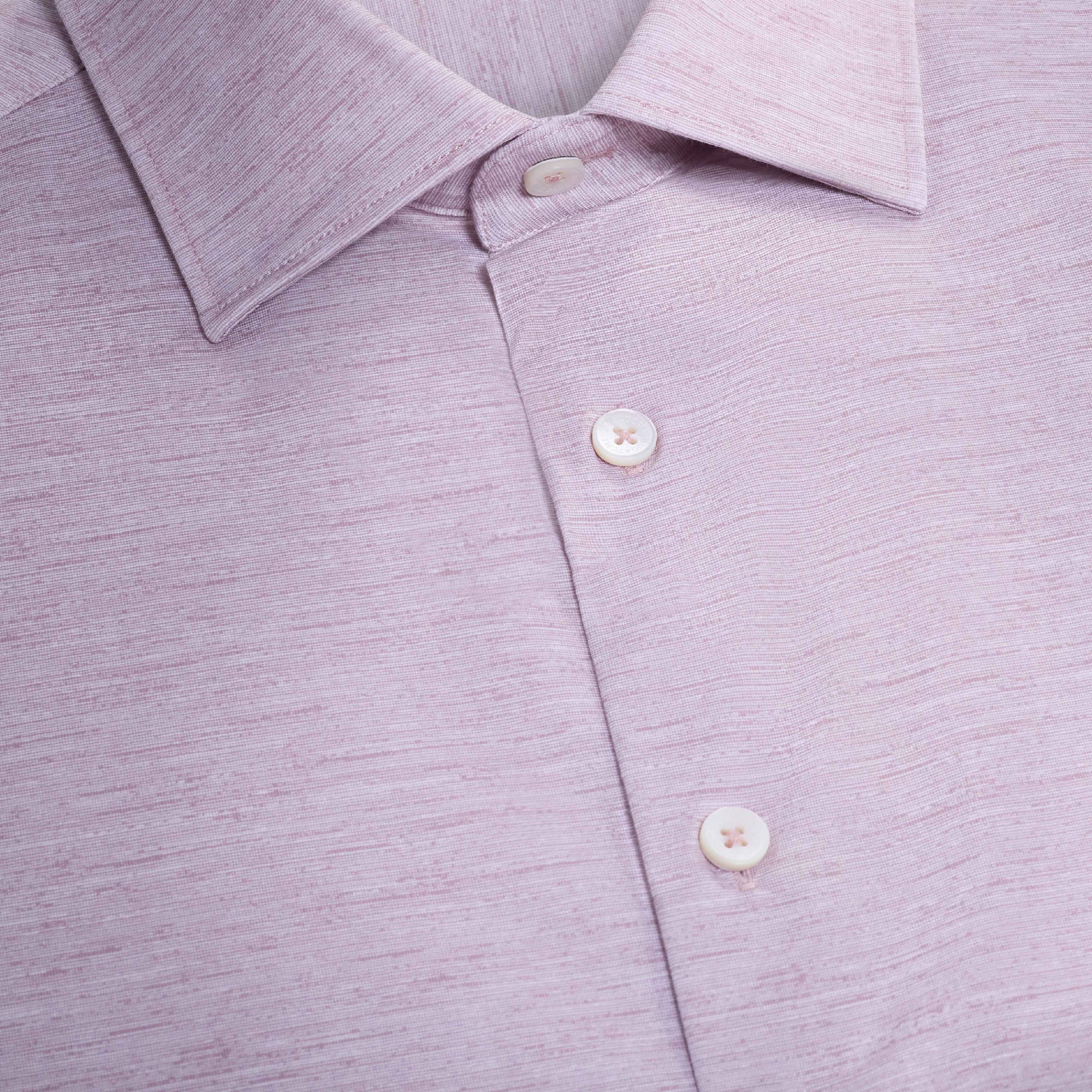 Miles Heathered OoohCotton Short-Sleeve Shirt