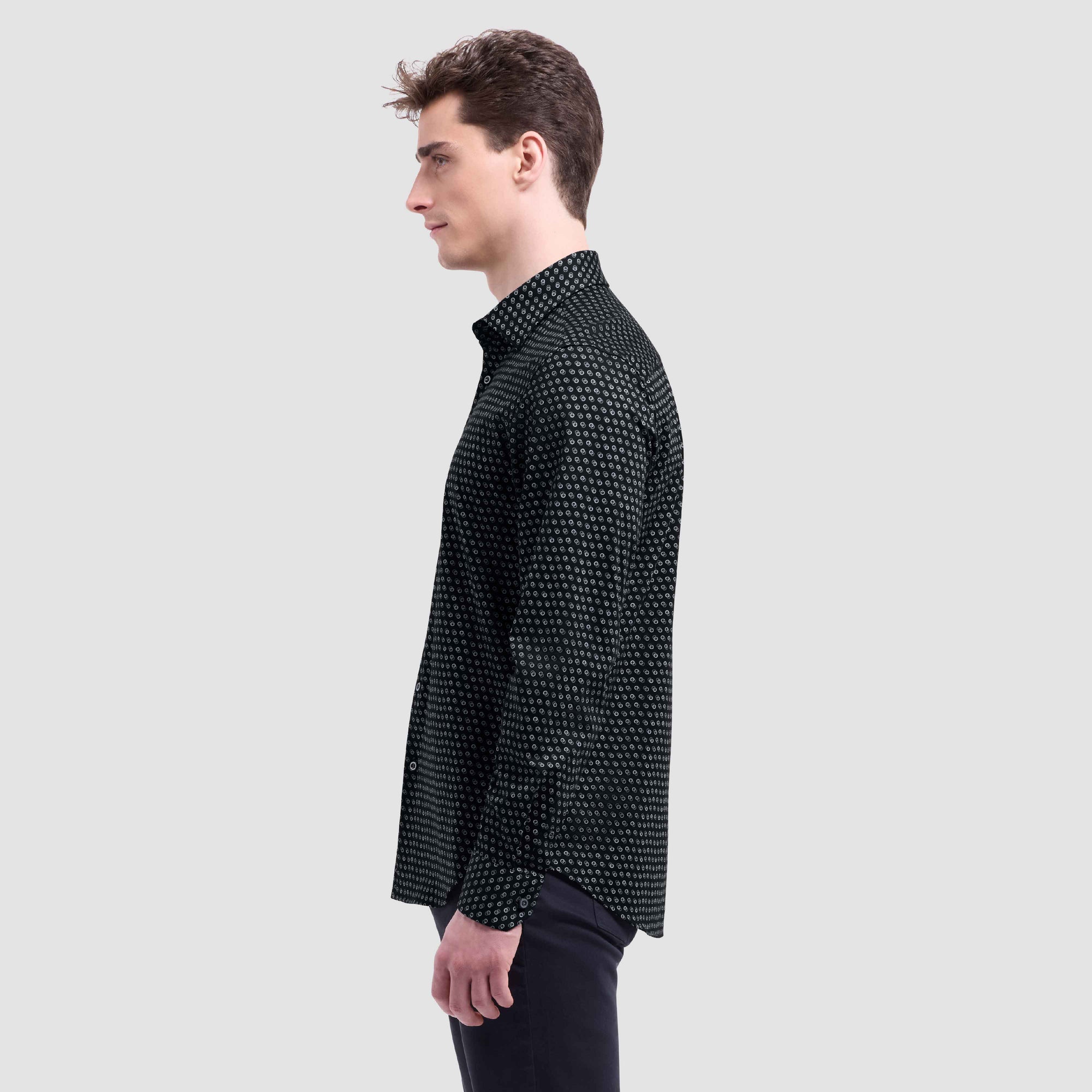 Jimmy Double-Sided Geometric & Solid OoohCotton Shirt