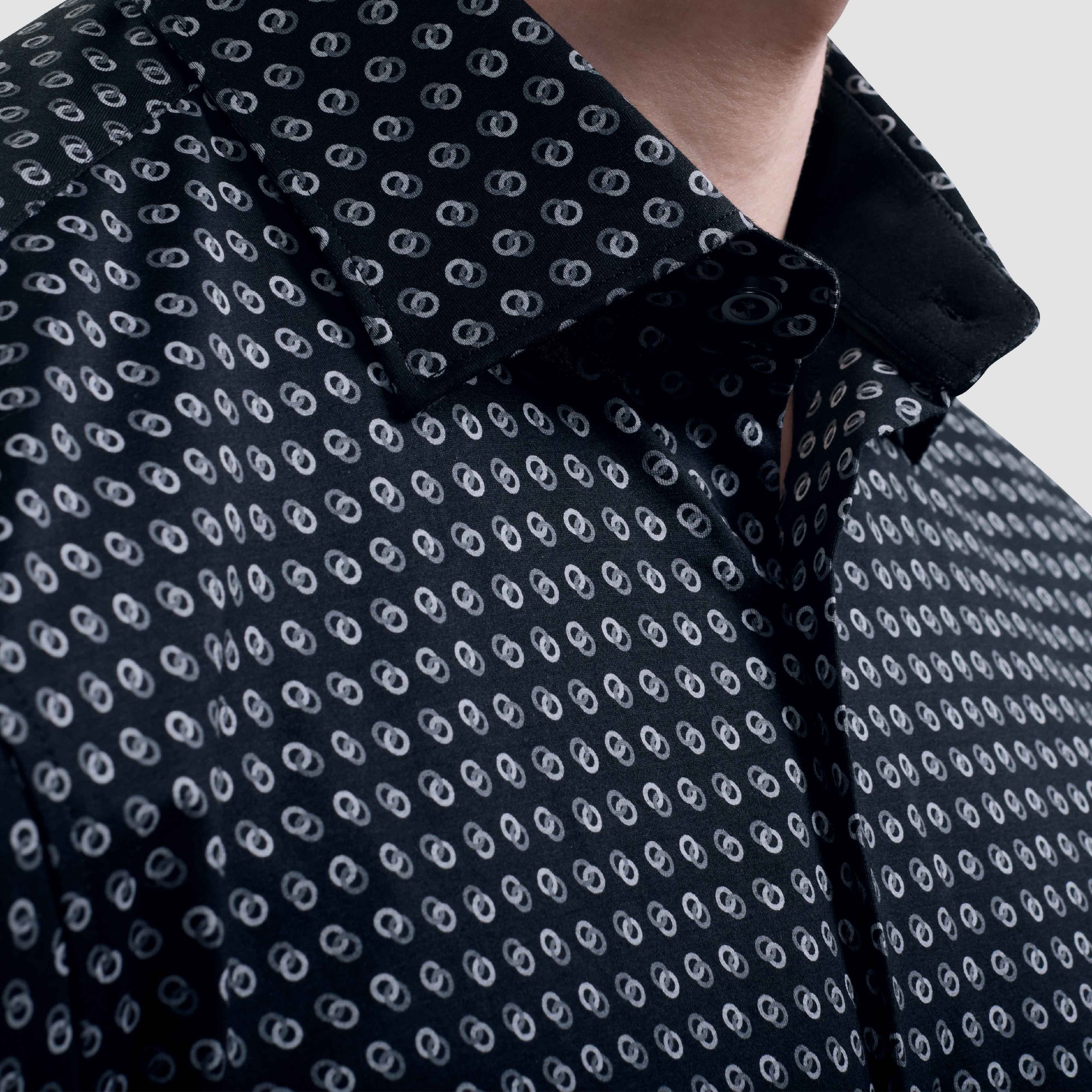 Jimmy Double-Sided Geometric & Solid OoohCotton Shirt