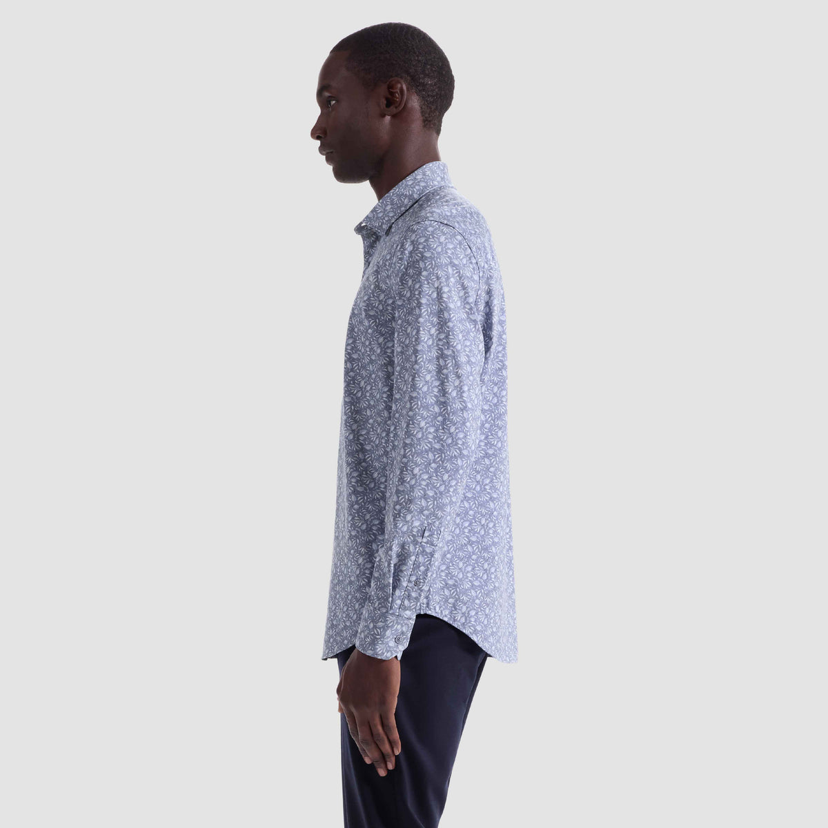 Jimmy Double-Sided Leaf Print & Geometric OoohCotton Shirt