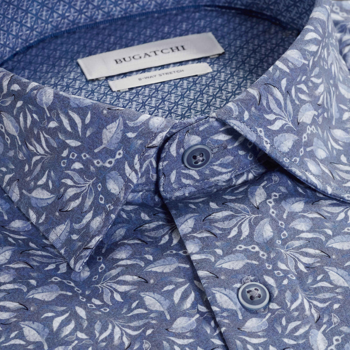 Jimmy Double-Sided Leaf Print & Geometric OoohCotton Shirt