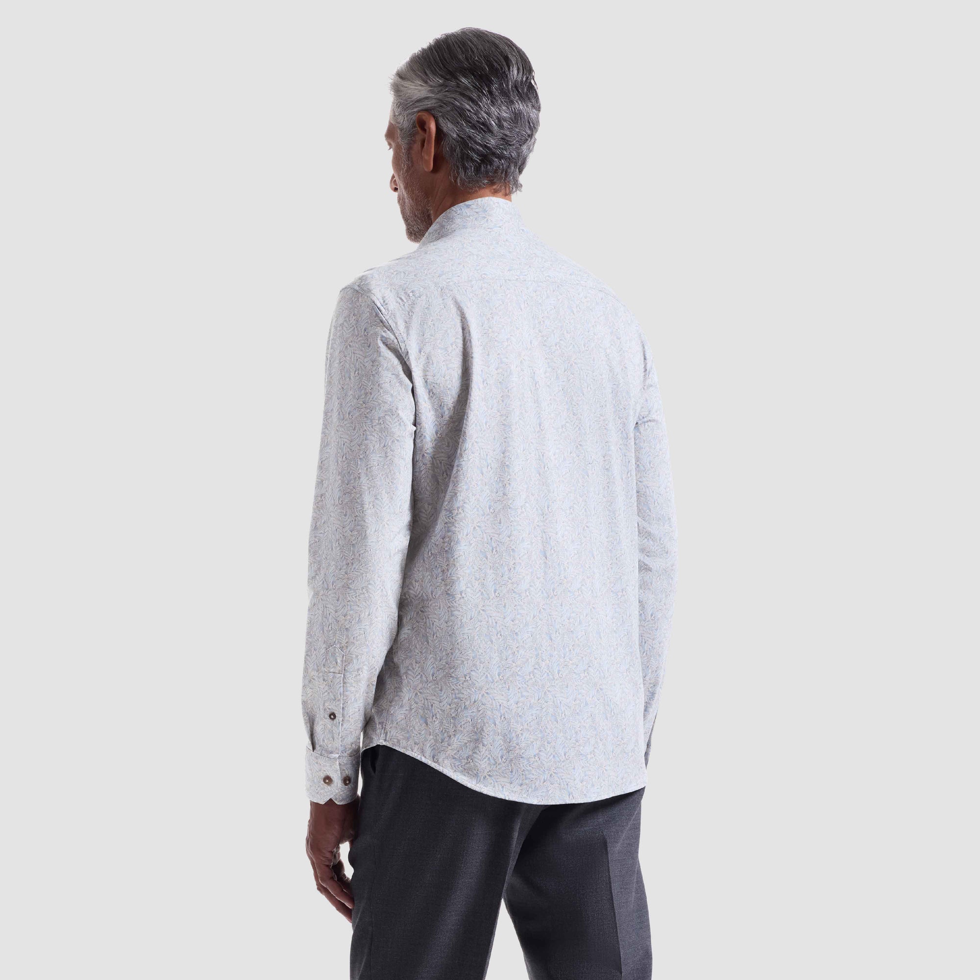 Jimmy Double-Sided Leaf Print & Geometric OoohCotton Shirt