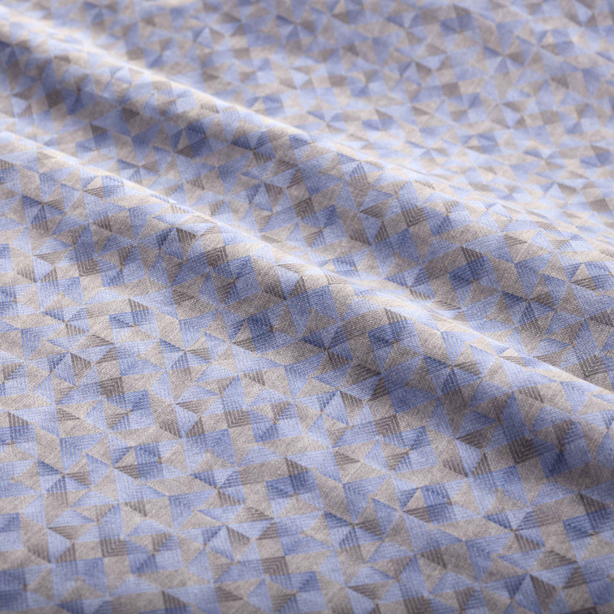 Jimmy Double-Sided Geometric & Leaf Print OoohCotton Shirt