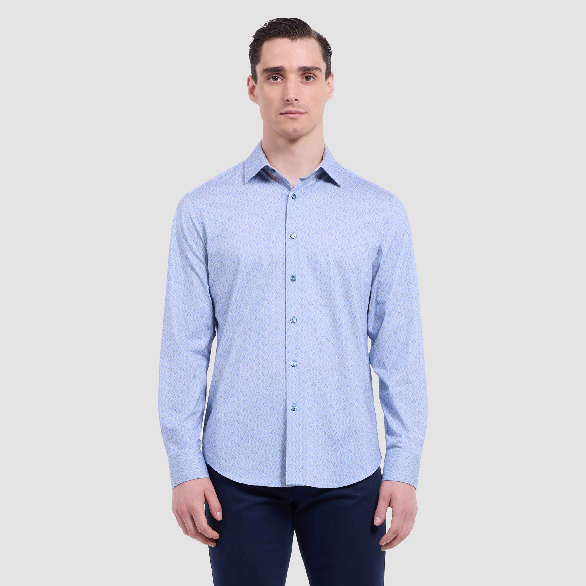 Jimmy Double-Sided Geometric & Solid OoohCotton Shirt