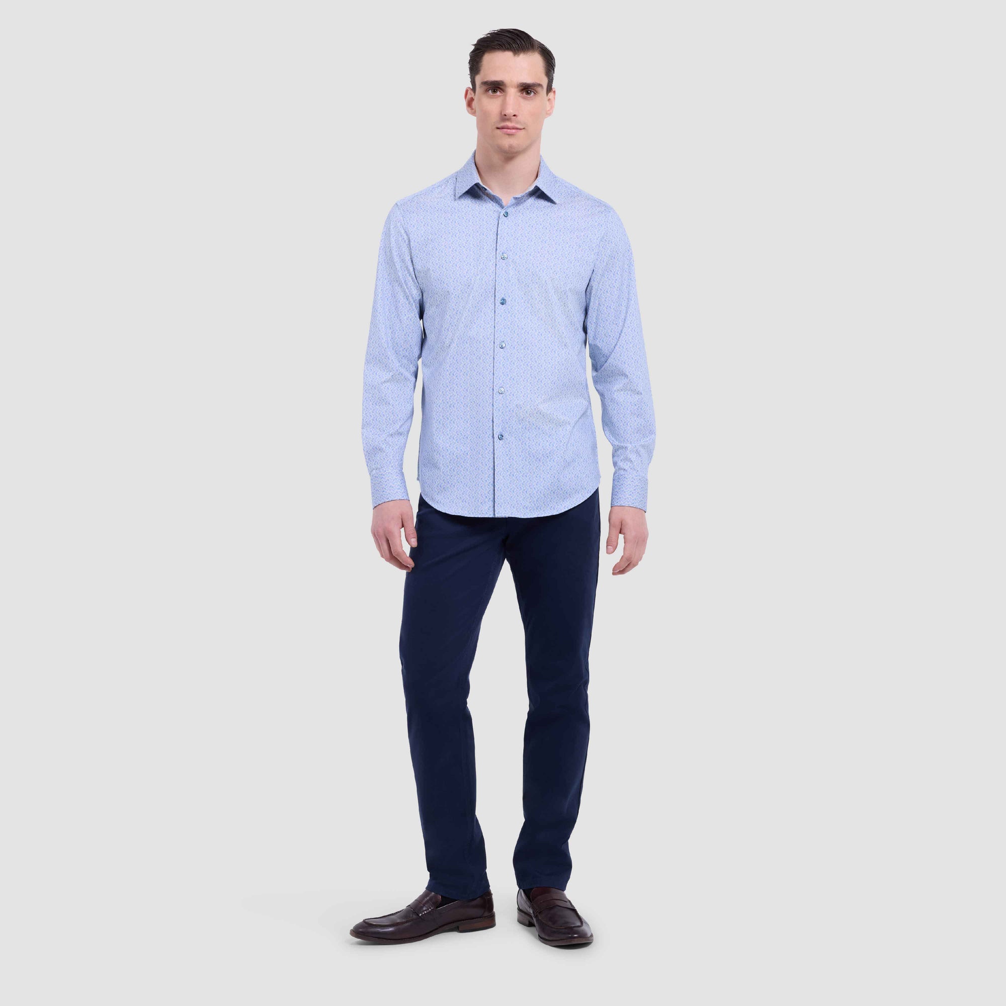 Jimmy Double-Sided Geometric & Solid OoohCotton Shirt