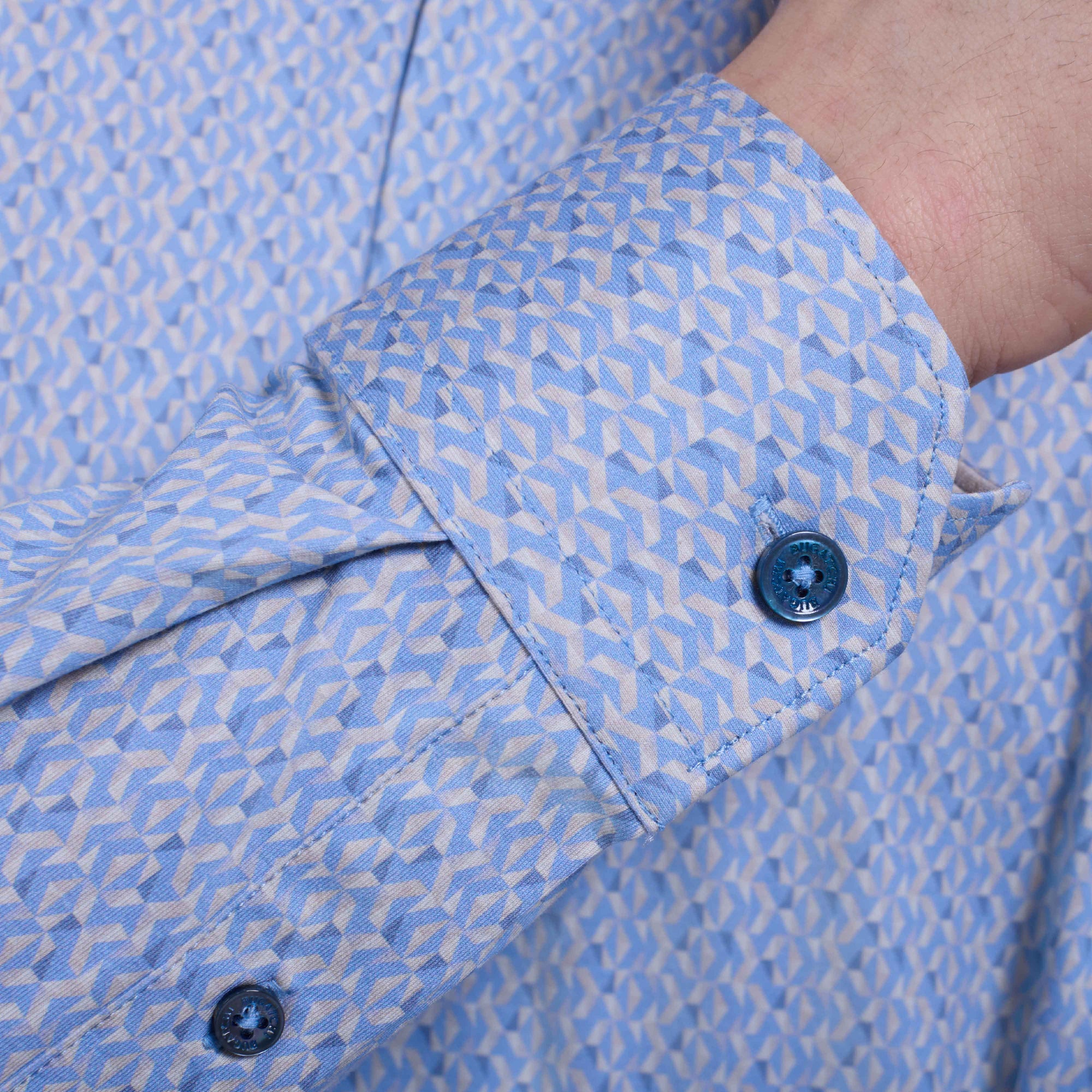 Jimmy Double-Sided Geometric & Solid OoohCotton Shirt