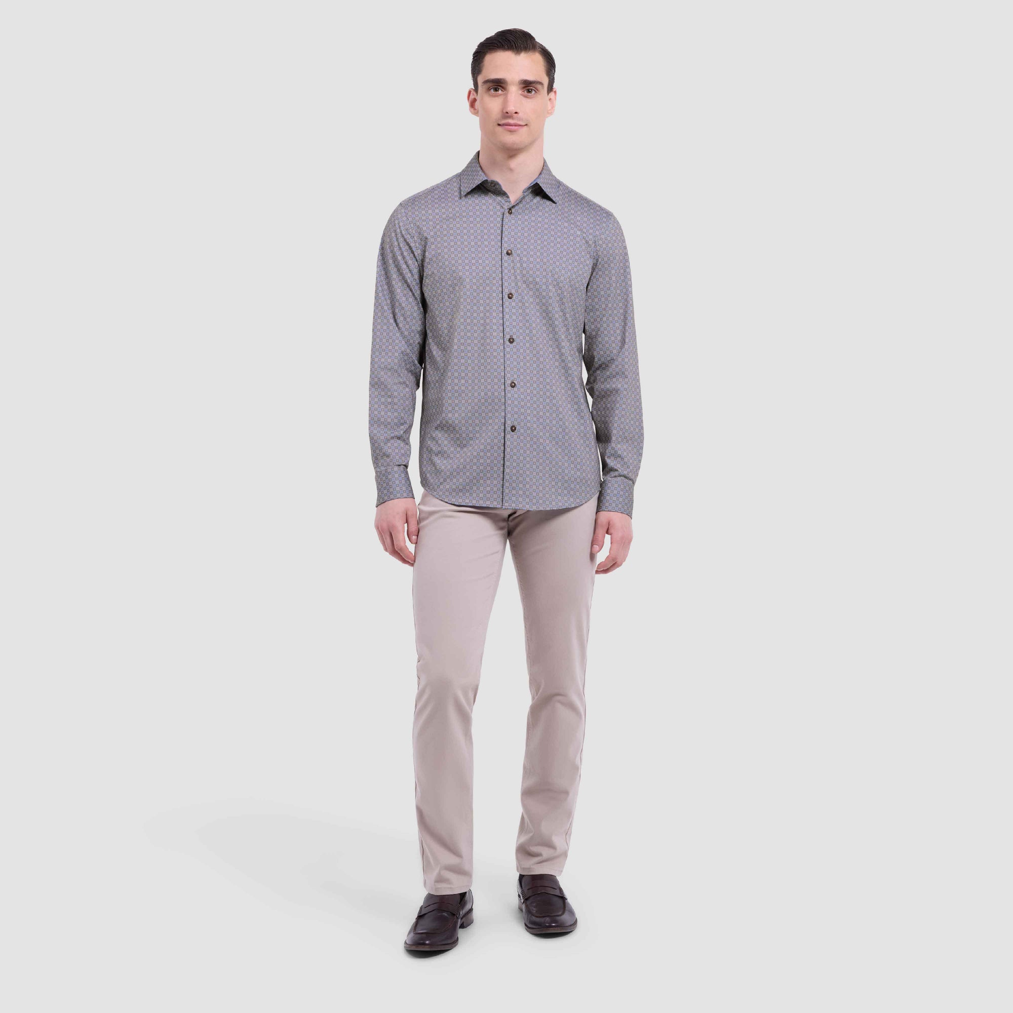 Jimmy Double-Sided Geometric & Solid OoohCotton Shirt