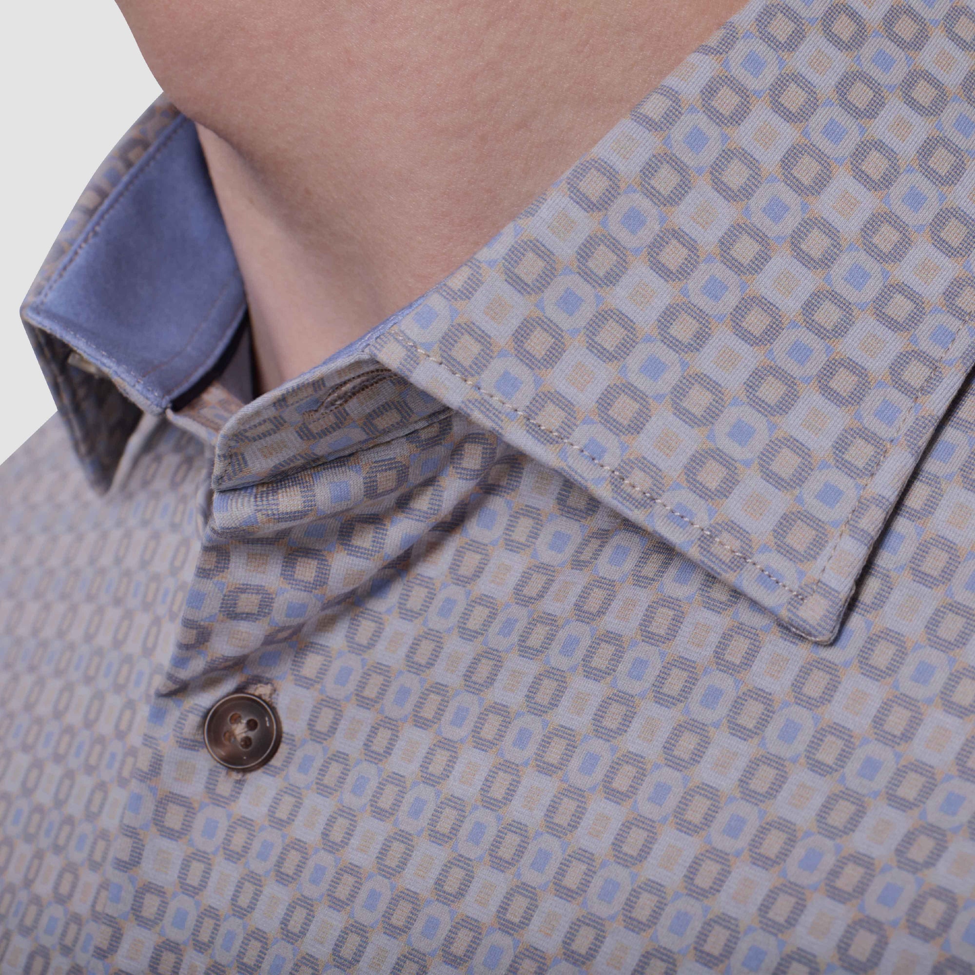 Jimmy Double-Sided Geometric & Solid OoohCotton Shirt