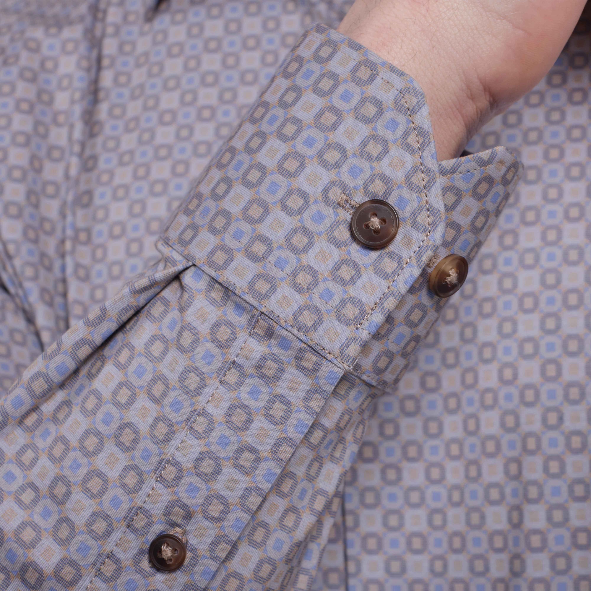 Jimmy Double-Sided Geometric & Solid OoohCotton Shirt