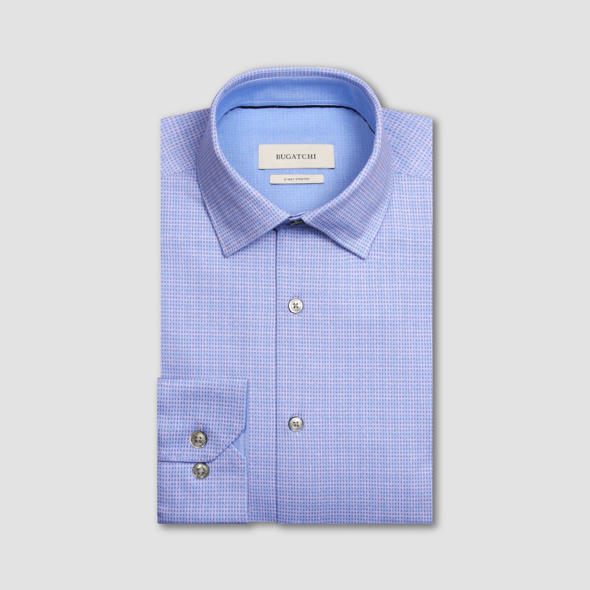 Jimmy Double-Sided Pin Check & Solid OoohCotton Shirt