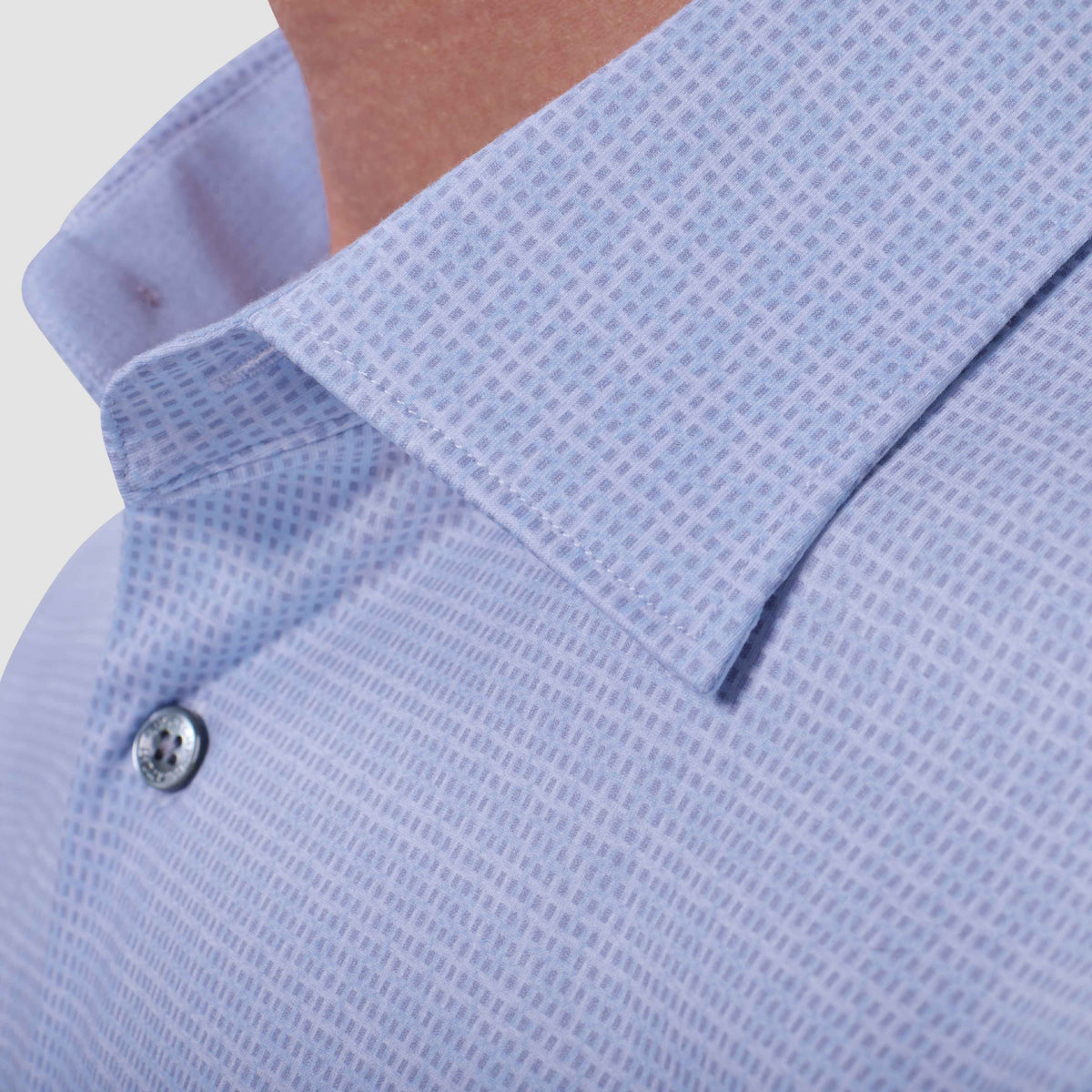 Jimmy Double-Sided Pin Check & Solid OoohCotton Shirt