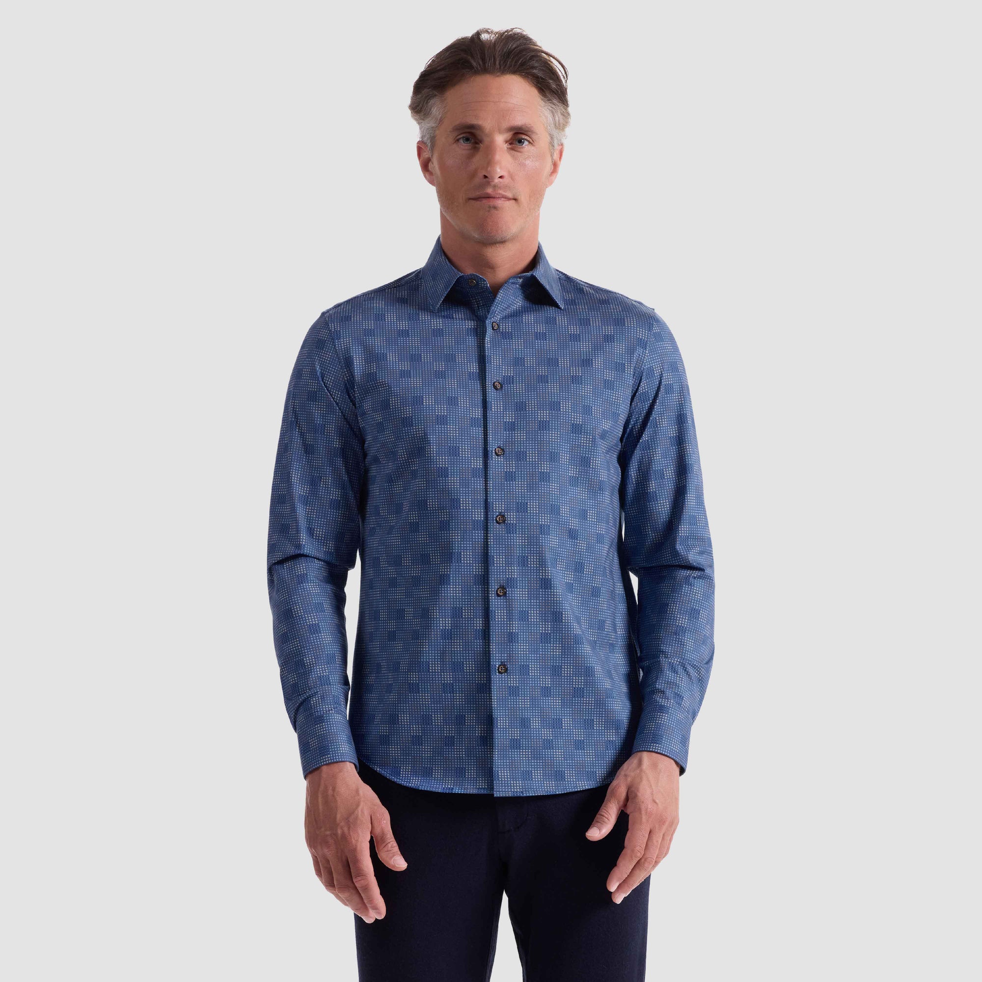 Jimmy Double-Sided Geometric & Solid OoohCotton Shirt