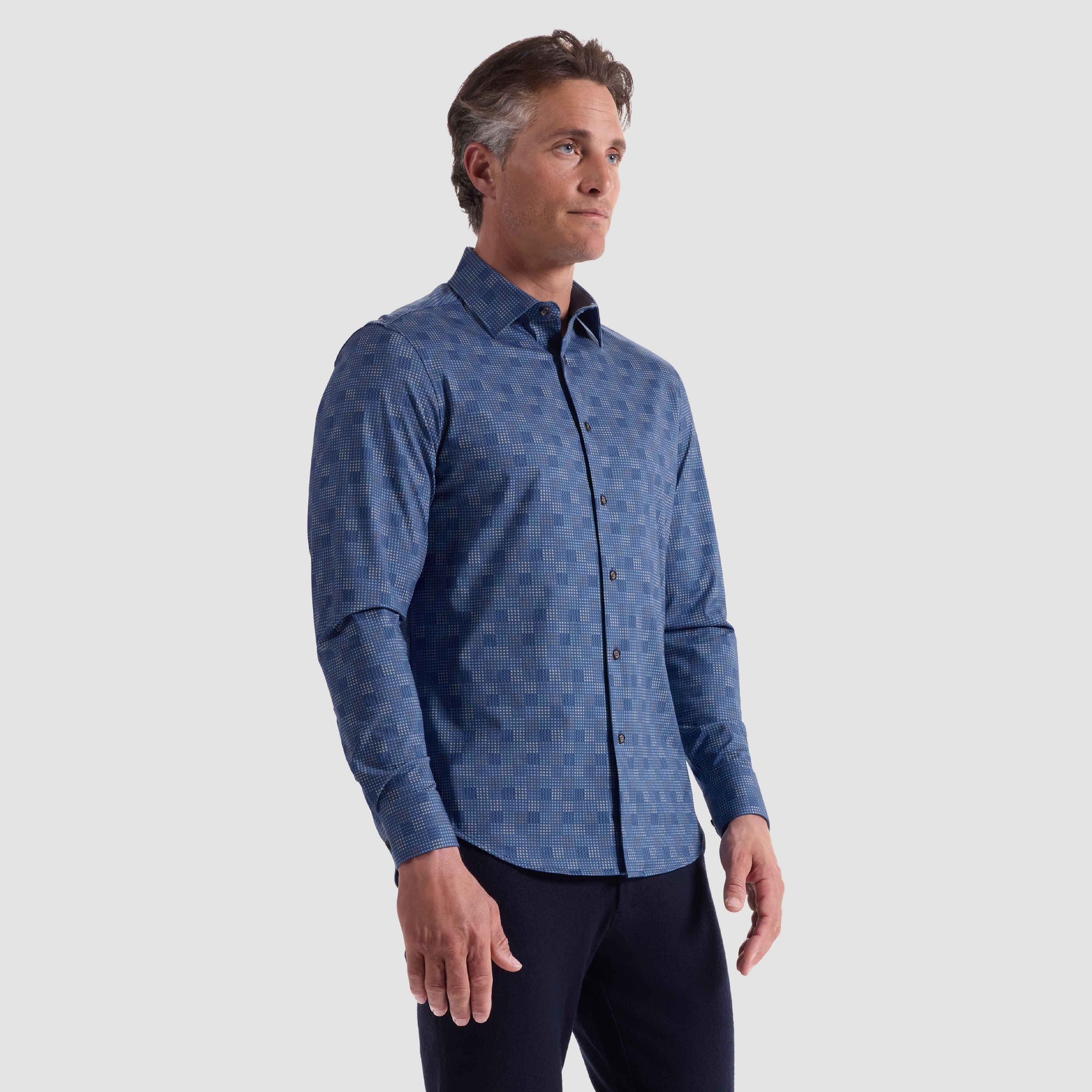 Jimmy Double-Sided Geometric & Solid OoohCotton Shirt
