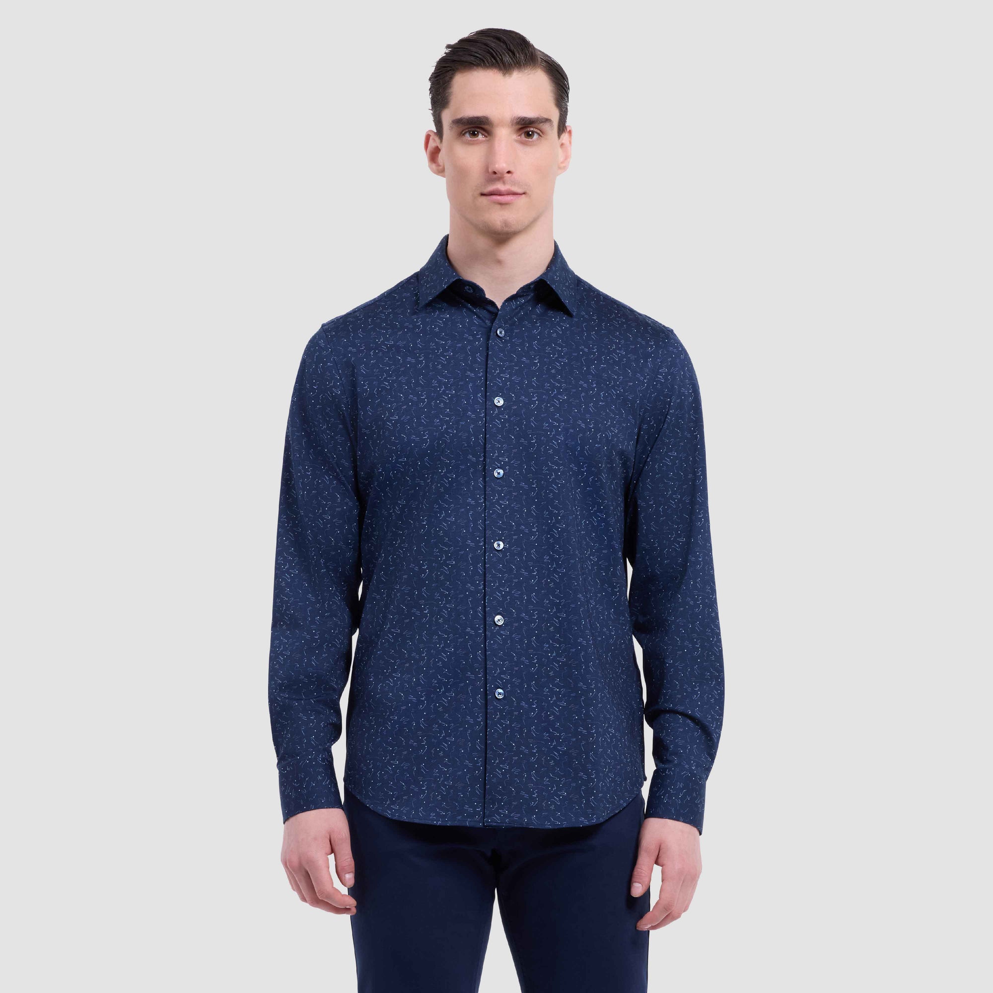 Jimmy Double-Sided Abstract & Dots OoohCotton Shirt