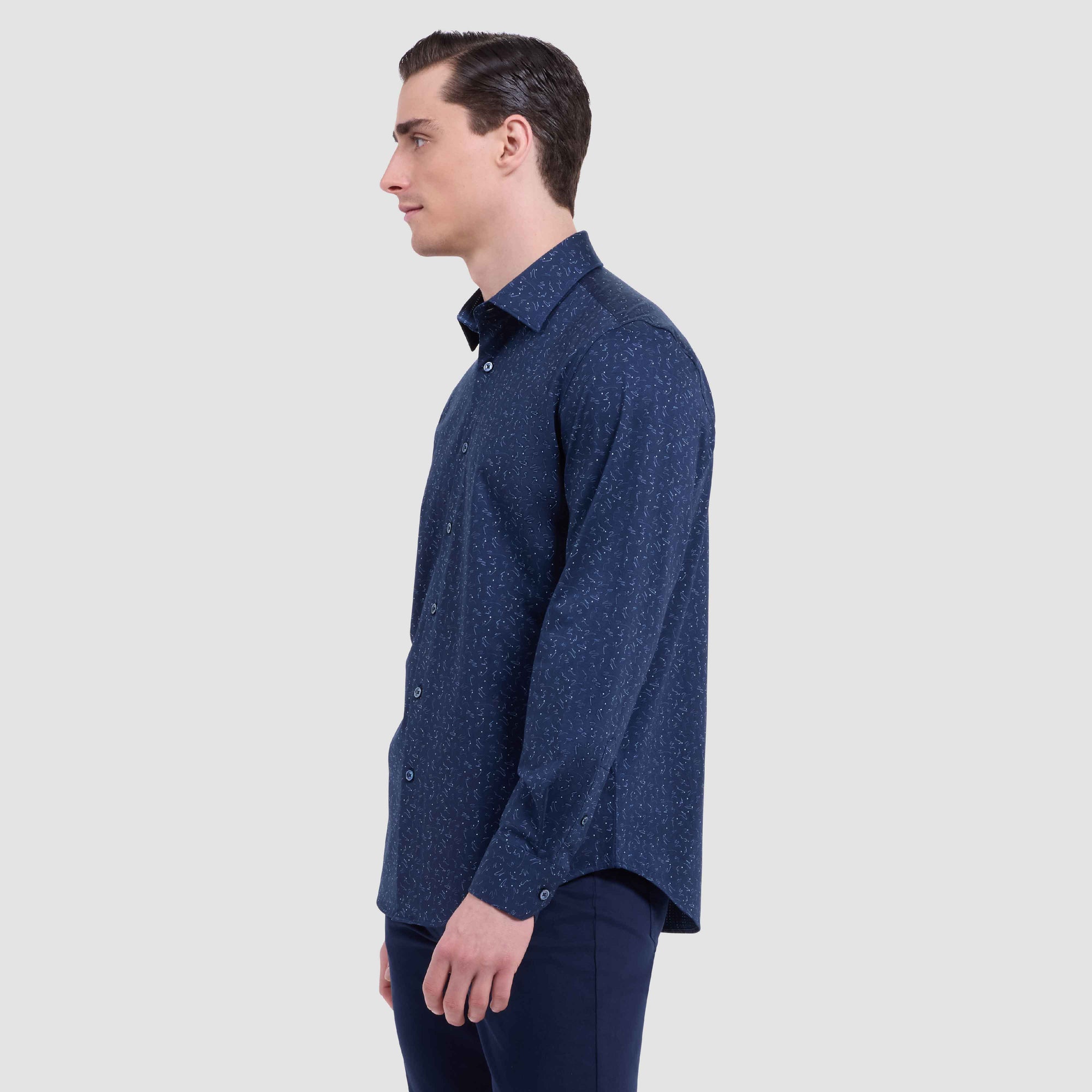 Jimmy Double-Sided Abstract & Dots OoohCotton Shirt