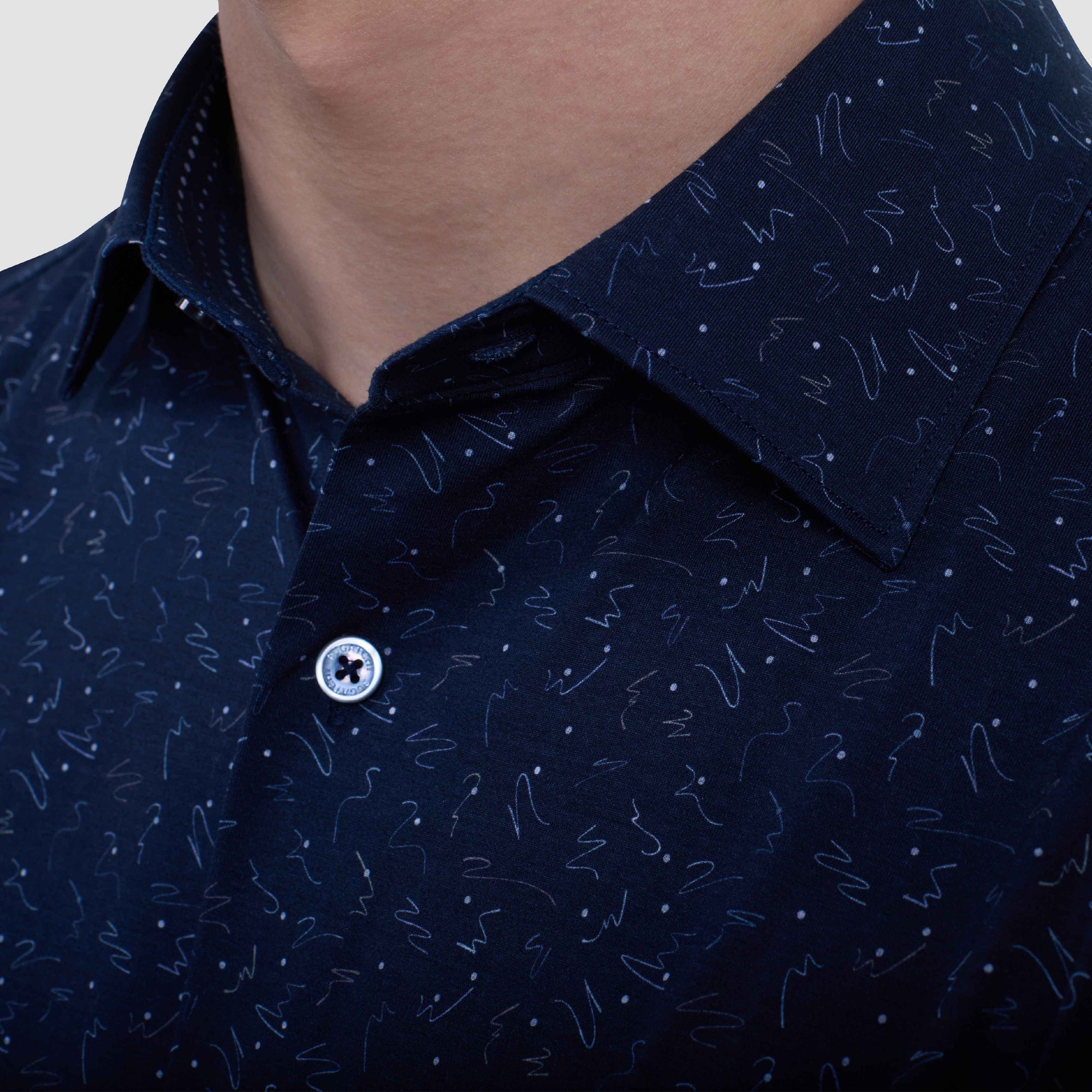 Jimmy Double-Sided Abstract & Dots OoohCotton Shirt