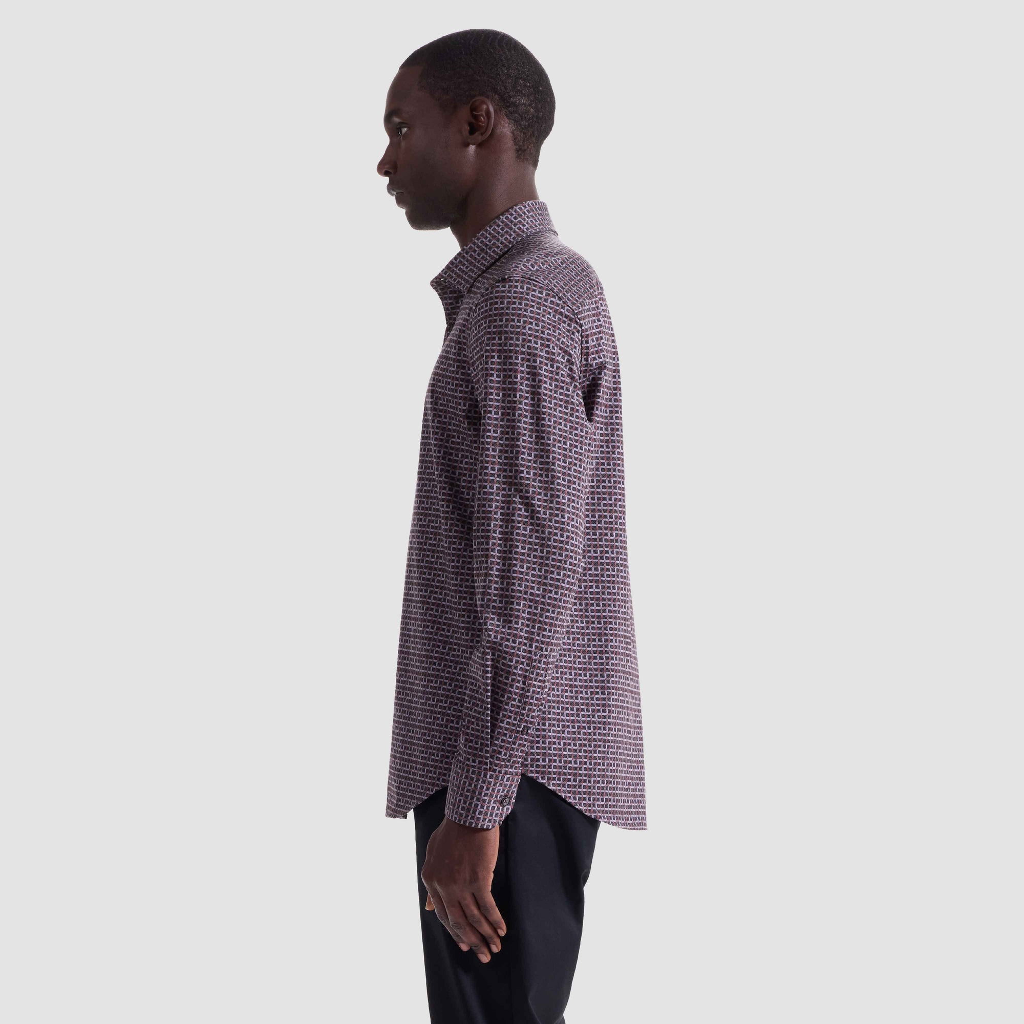 Jimmy Double-Sided Check & Solid OoohCotton Shirt