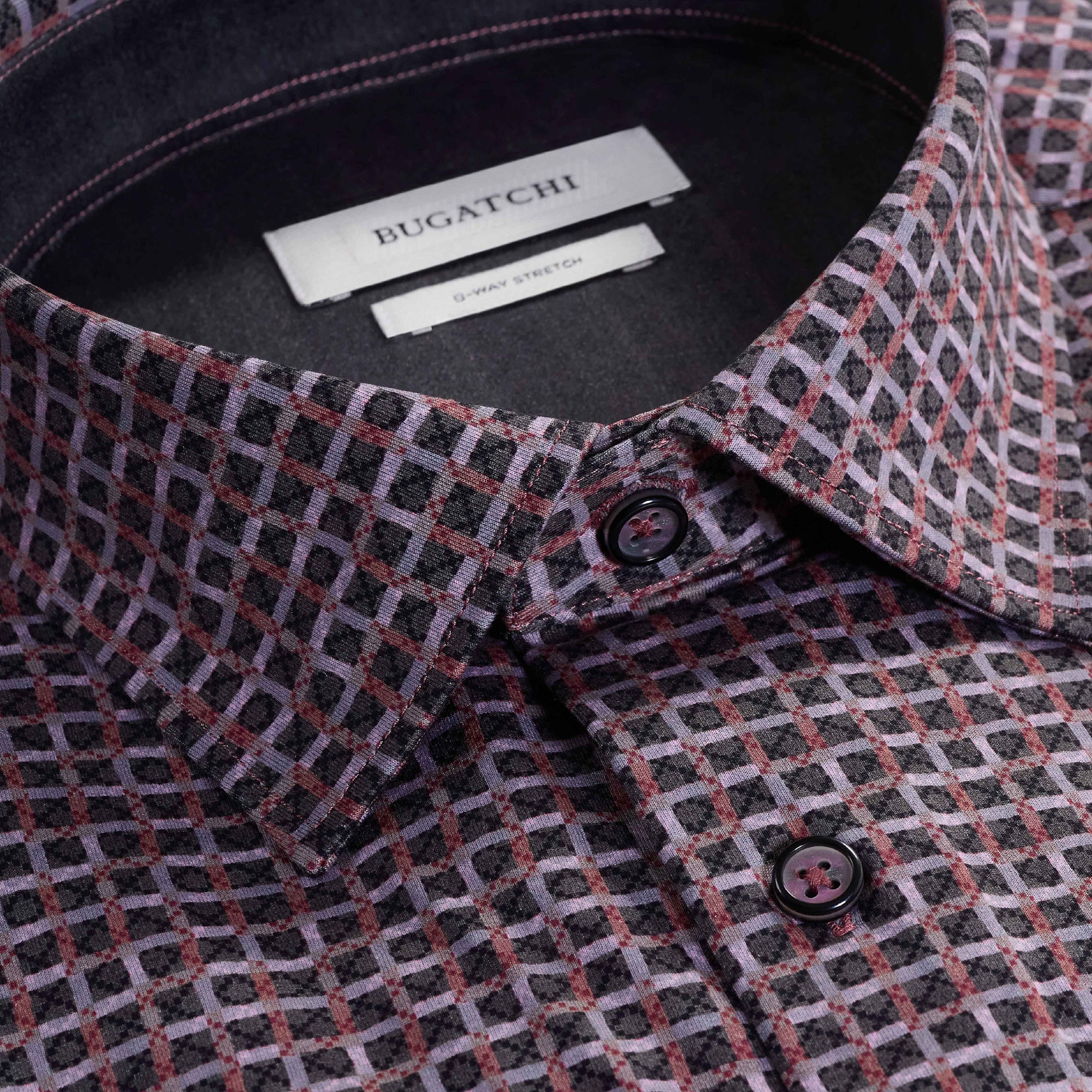 Jimmy Double-Sided Check & Solid OoohCotton Shirt